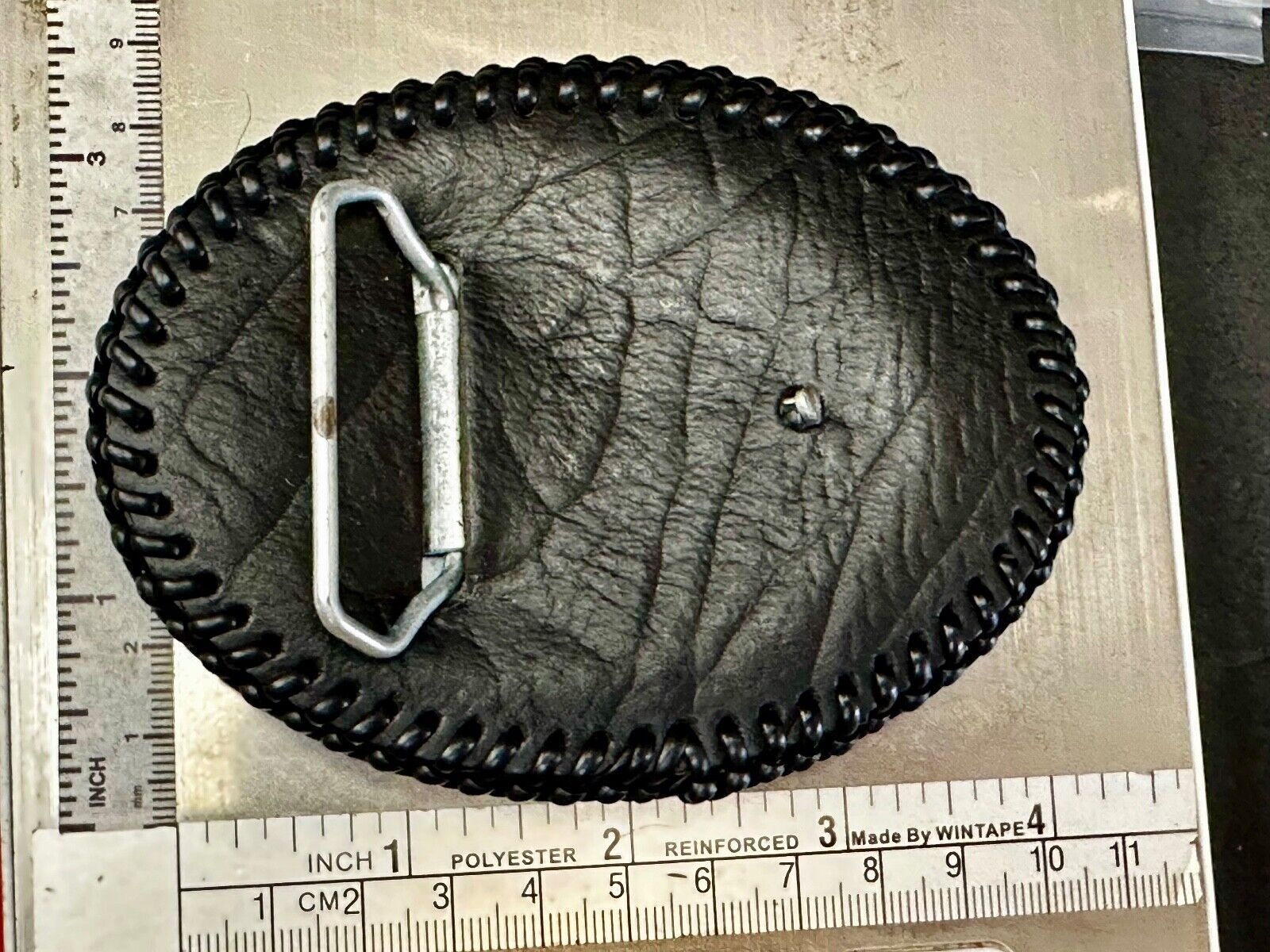 Vietnam War Memorial The Three Soldiers Statue Leather Vintage Belt Buckle