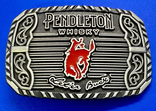 2025 Pendleton Whiskey Let'er Buck Rodeo Cowboy Montana Silversmiths Belt Buckle