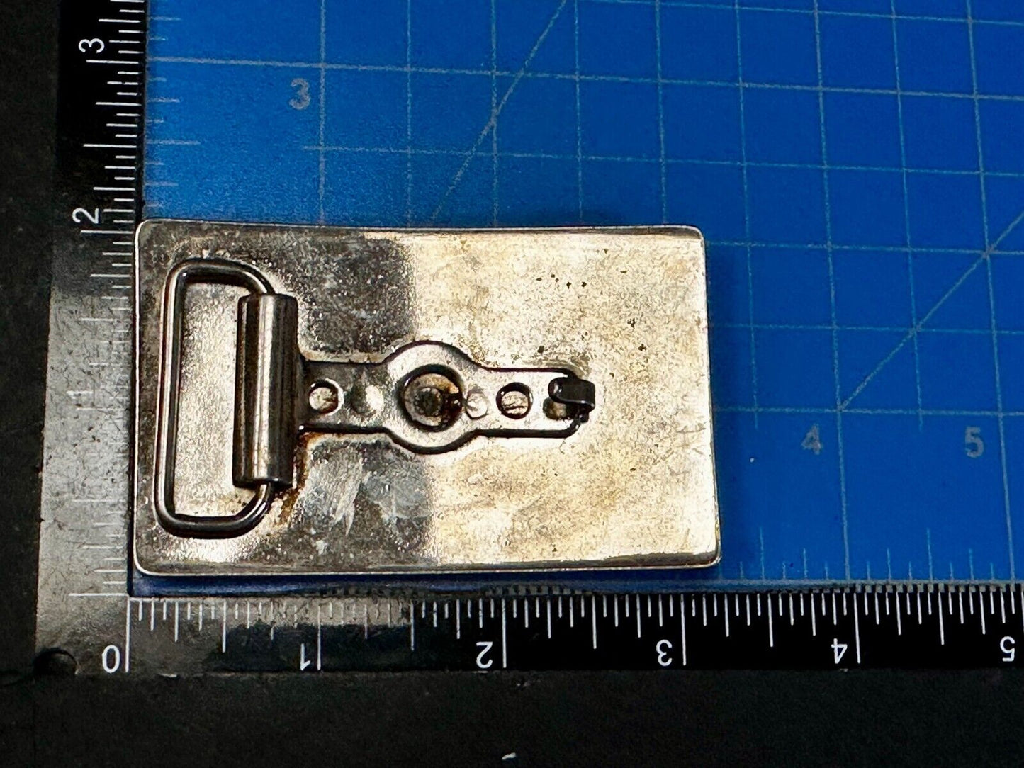 Vintage Cowboy Saddle Bronc Western Reflective Belt Buckle