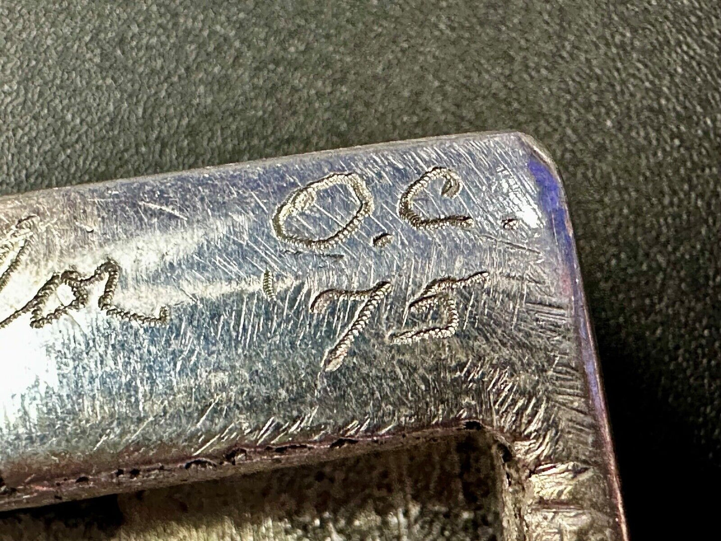 Tulsa Oklahoma City TV channel 8 Vintage J W  Taylor Custom Artisan belt buckle