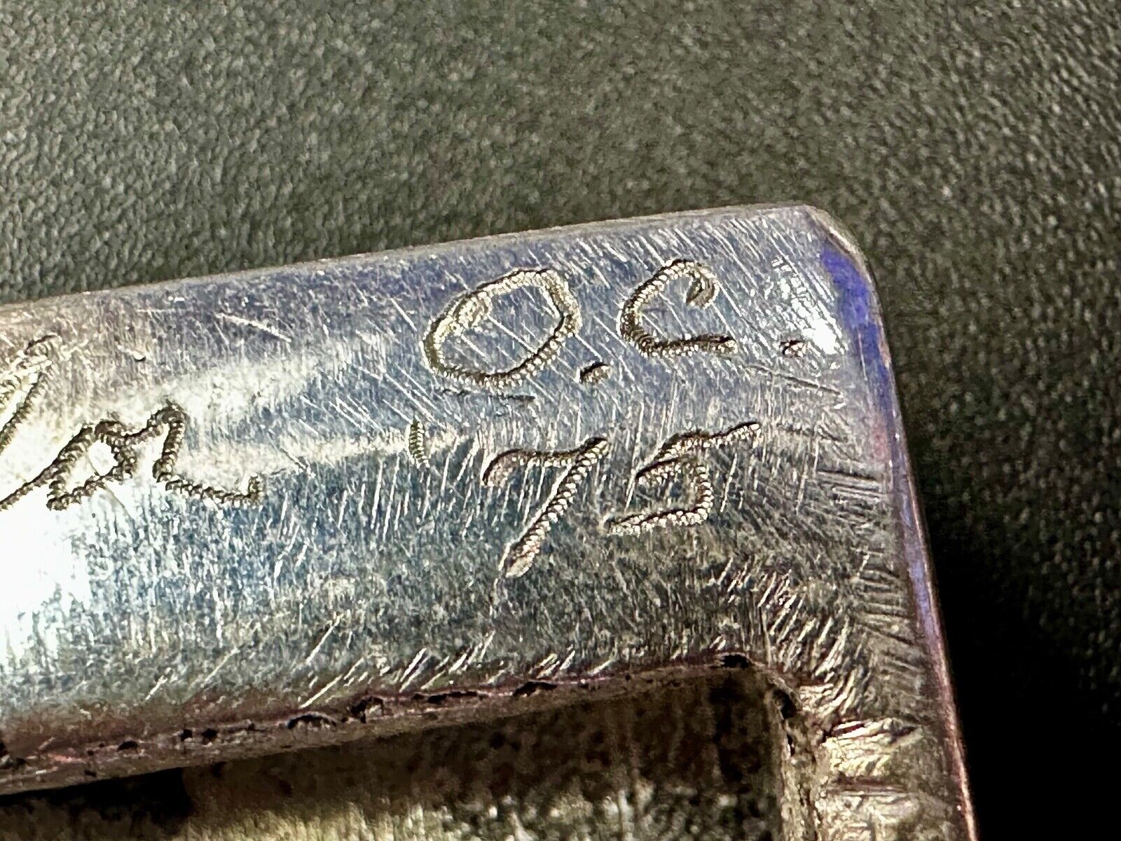 Tulsa Oklahoma City TV channel 8 Vintage J W  Taylor Custom Artisan belt buckle