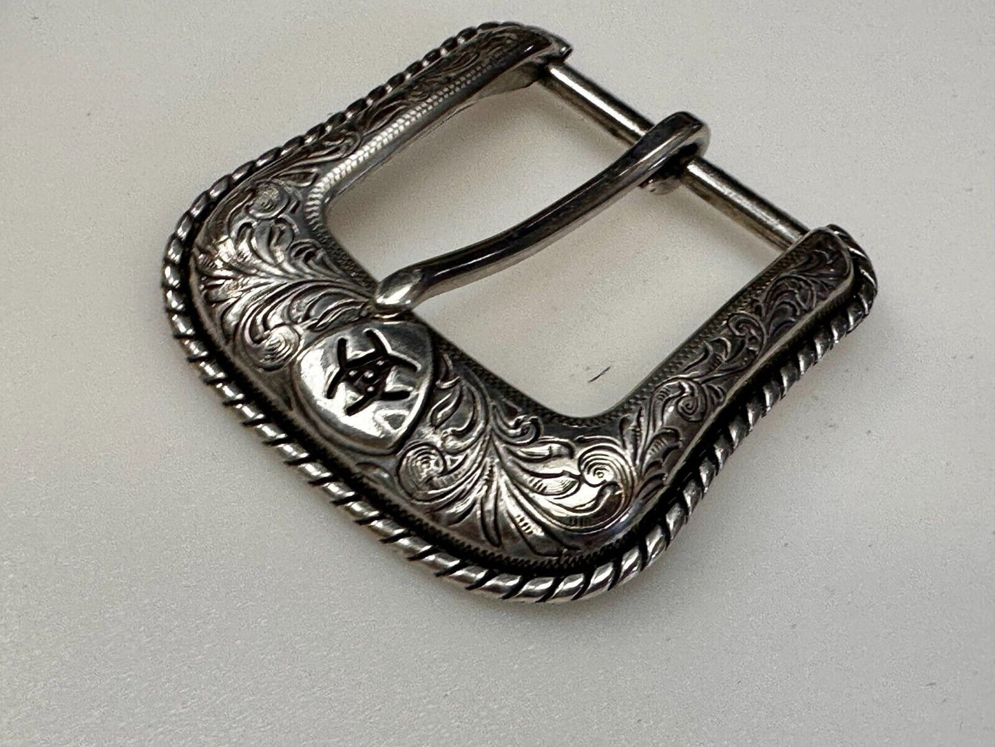 ARIAT Silver Belt Buckle A2108 Ranger Style Replacement Western Belt Buckle