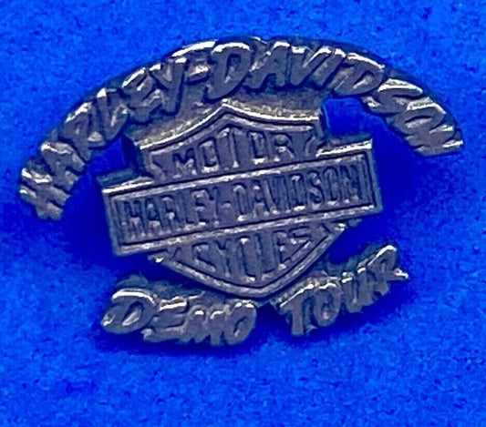 Vintage Harley Davidson Demo Tour  Motorcycles Jacket Hat Shirt Rocker Pin 