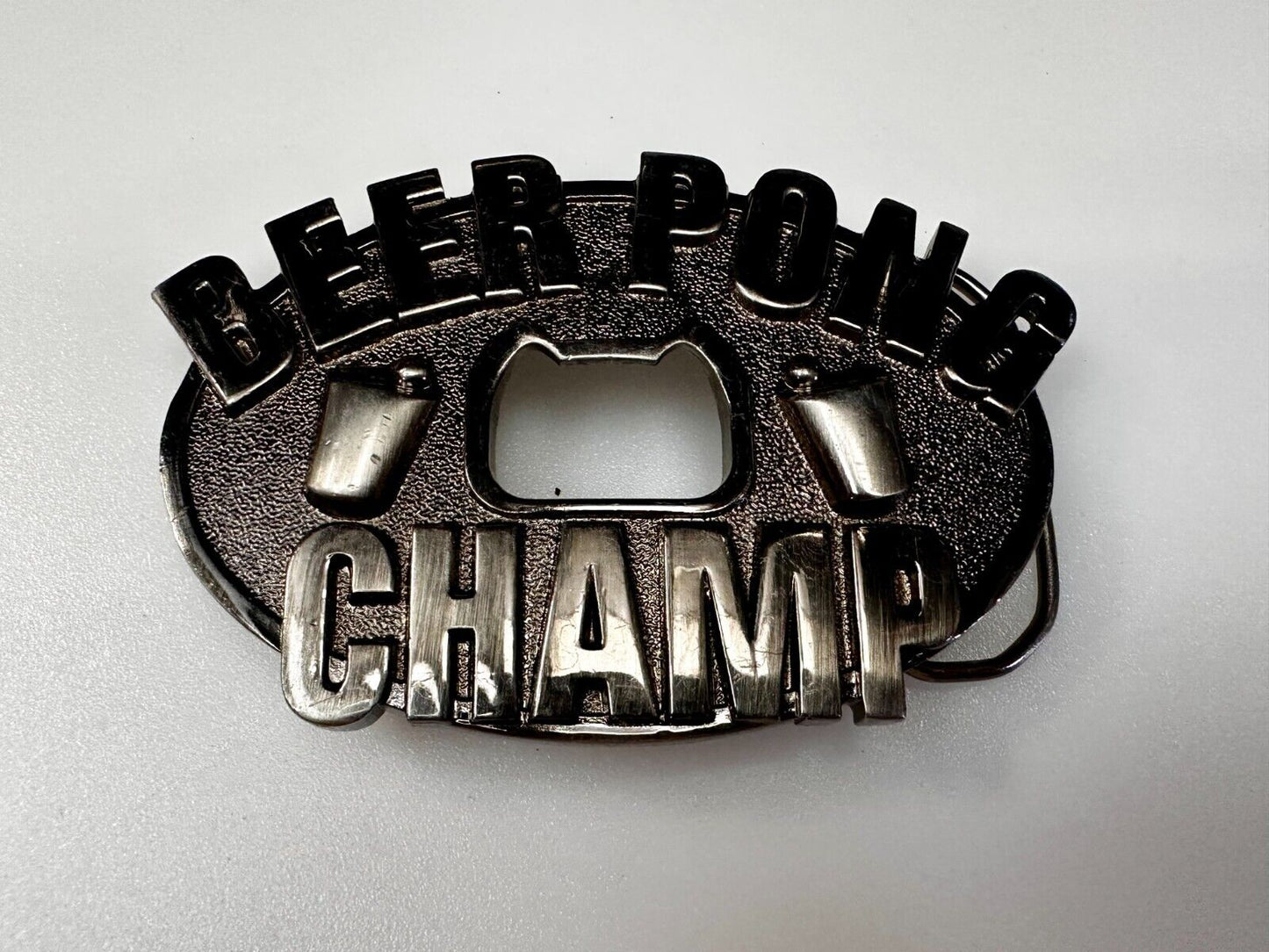 Beer Pong Champ Drunk Drinking Novelty Belt Buckle with Bottle Opener KALAN