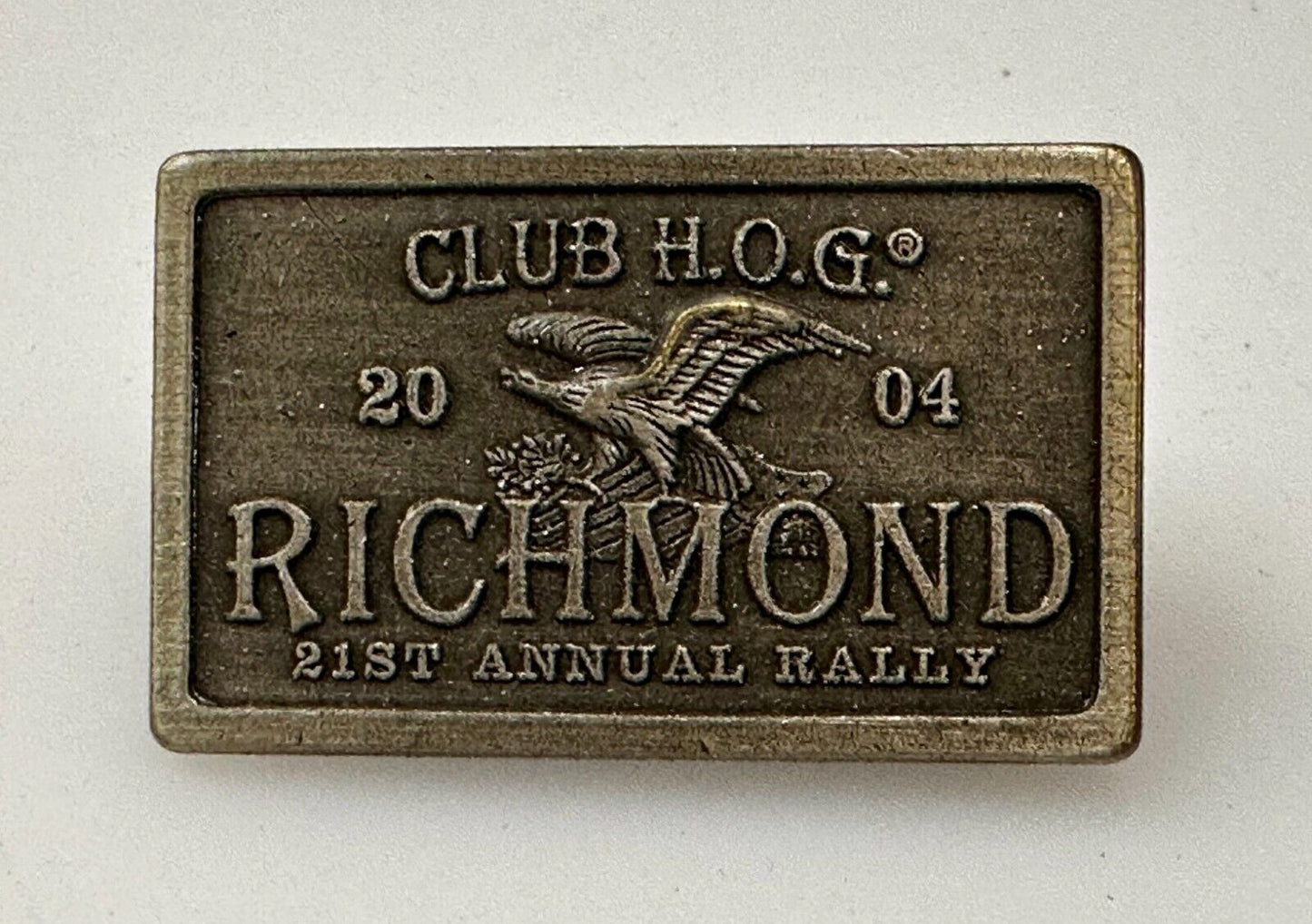 Club Hog 2024 Richmond 21st Annual Rally Harley Davidson Jacket Vest Pin