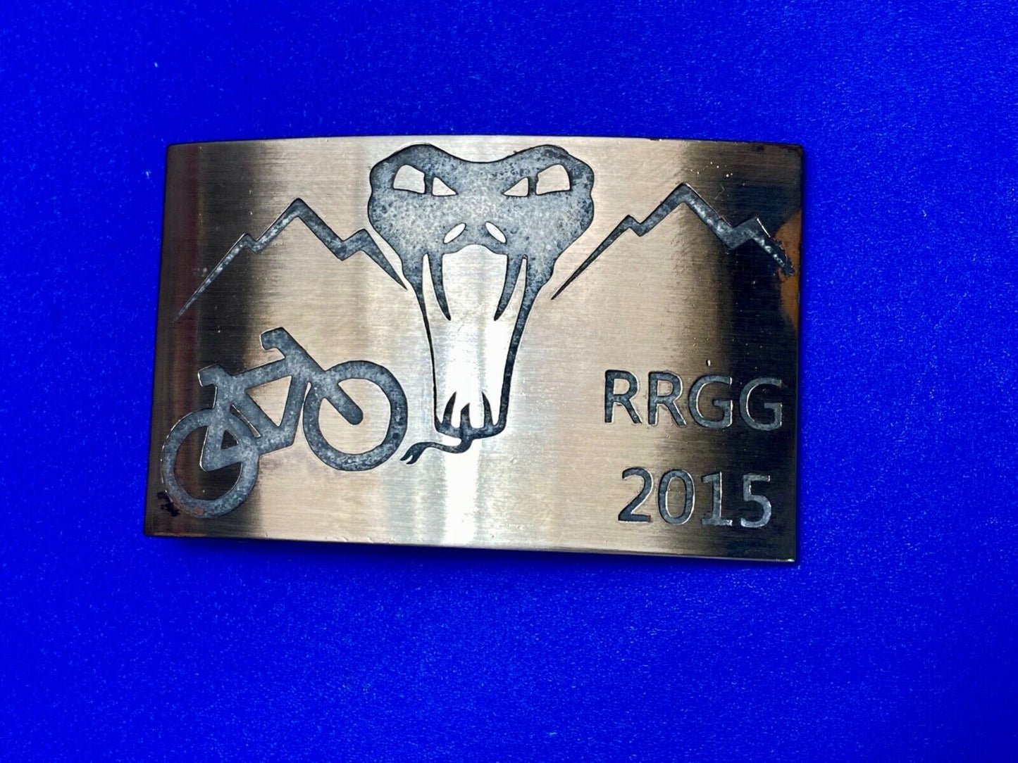 Used 2015 RRGG Mountain Bike Belt Buckle Viper  Event Trail Ride Race BMX Run