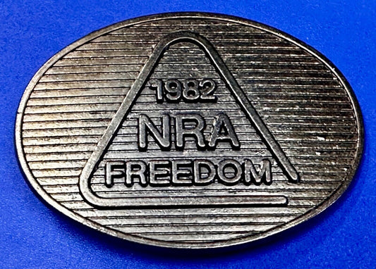 1982 NRA Freedom National Rifle Association Vintage Belt Buckle