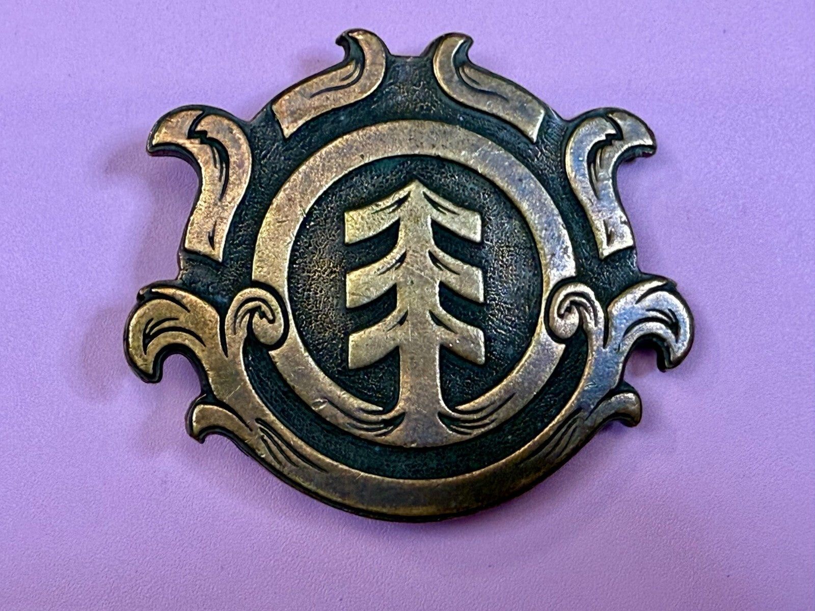 Triple Arrow Emblem Clothing Company? Brass Tone Belt Buckle