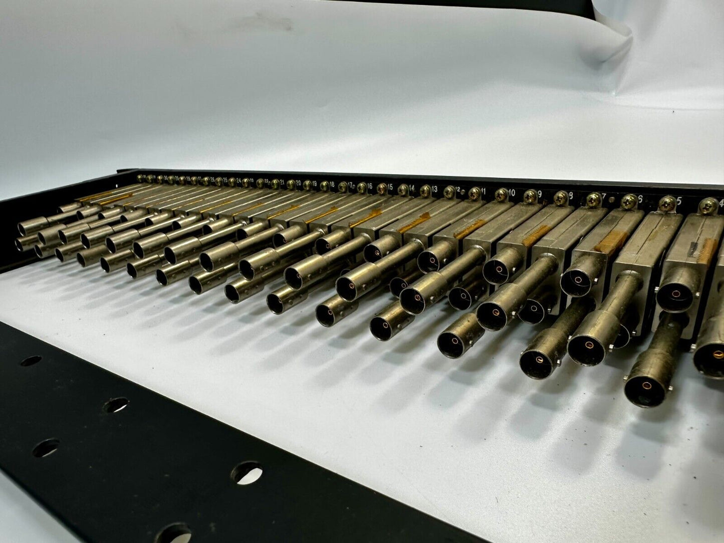 ADC Video Production Patchbay Patch Bay Panel Catalog number PPI1232RS-MVJT-BK