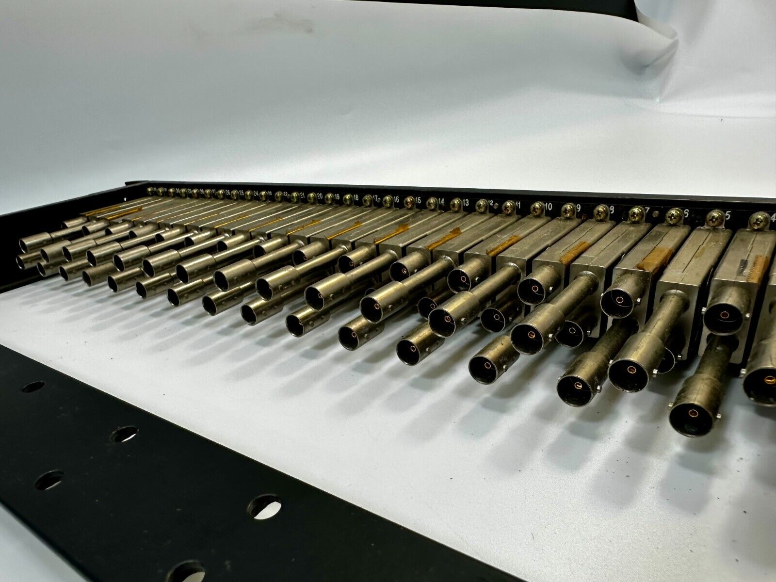 ADC Video Production Patchbay Patch Bay Panel Catalog number PPI1232RS-MVJT-BK