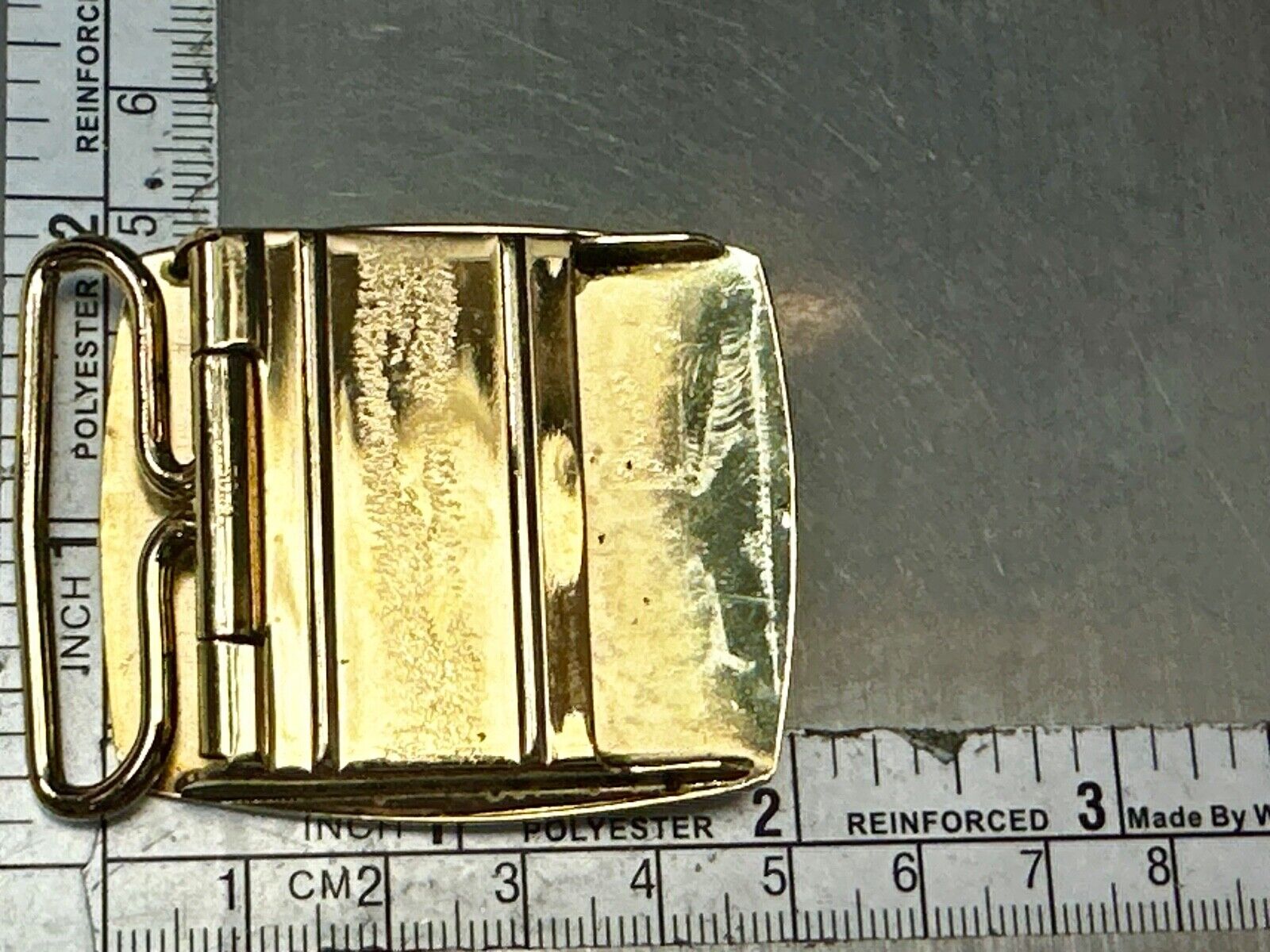 Trunkline Gas Company 10 Year Award Vtg. diamonds & gold centerpiece Belt Buckle