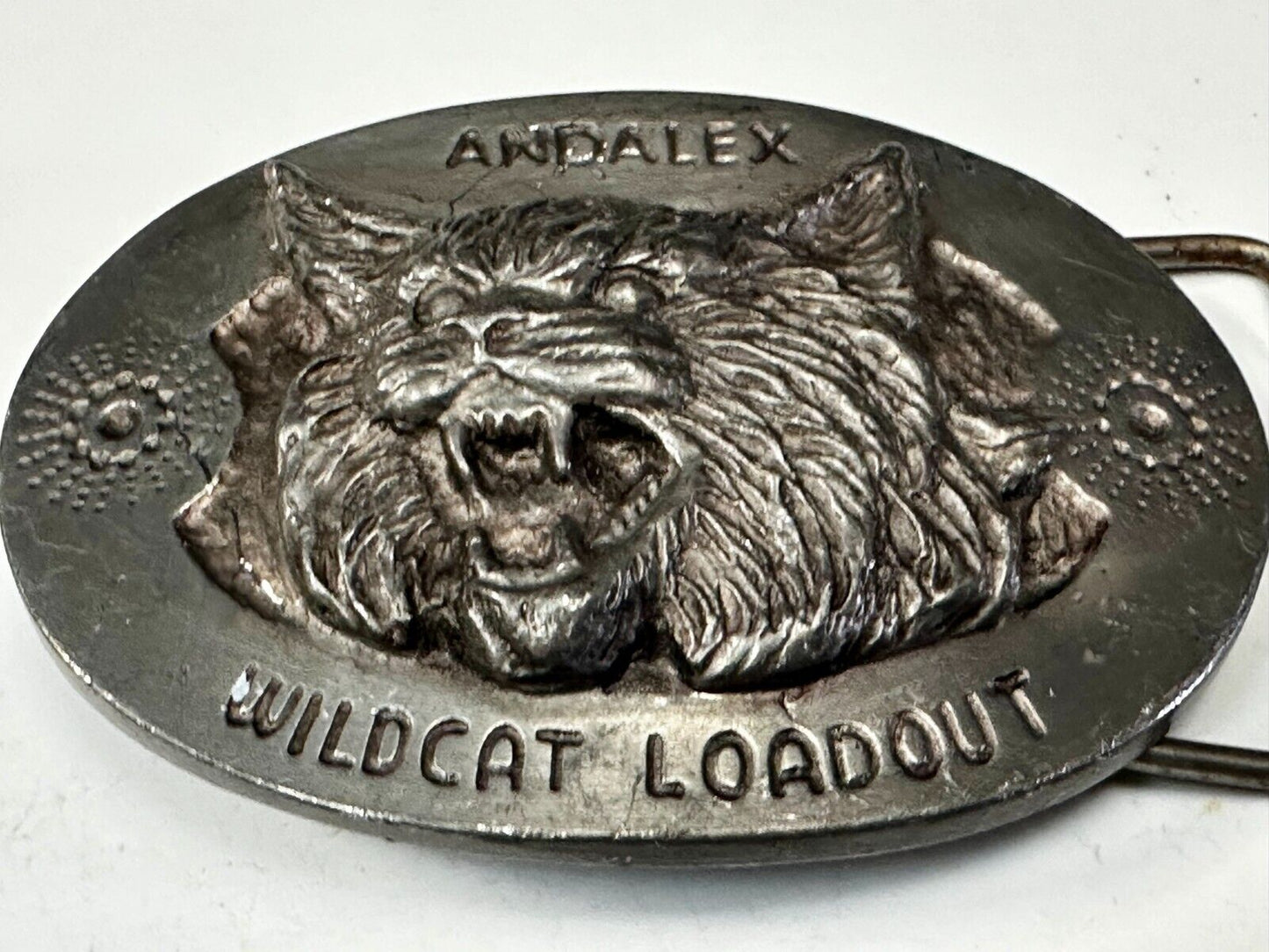 Andalex Wildcat Loadout Vintage Belt Buckle by Sculpture Artist Gary Frazen
