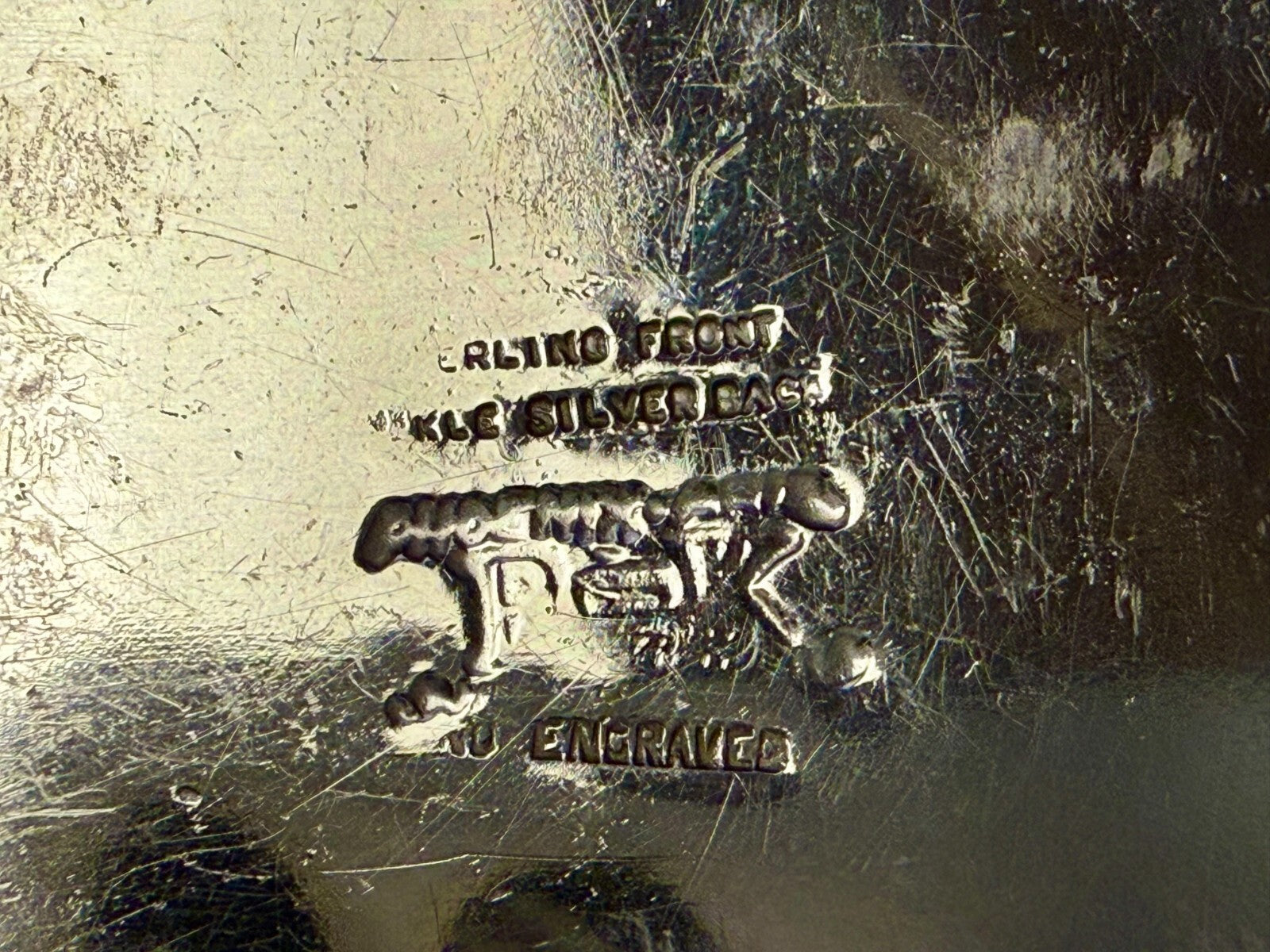 Tuba City High School Rodeo B-K Silversmiths Award Trophy Belt Buckle