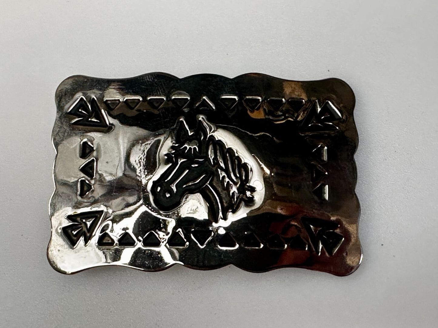 Vintage Horse Head Native American / Southwestern Vibe Belt Buckle