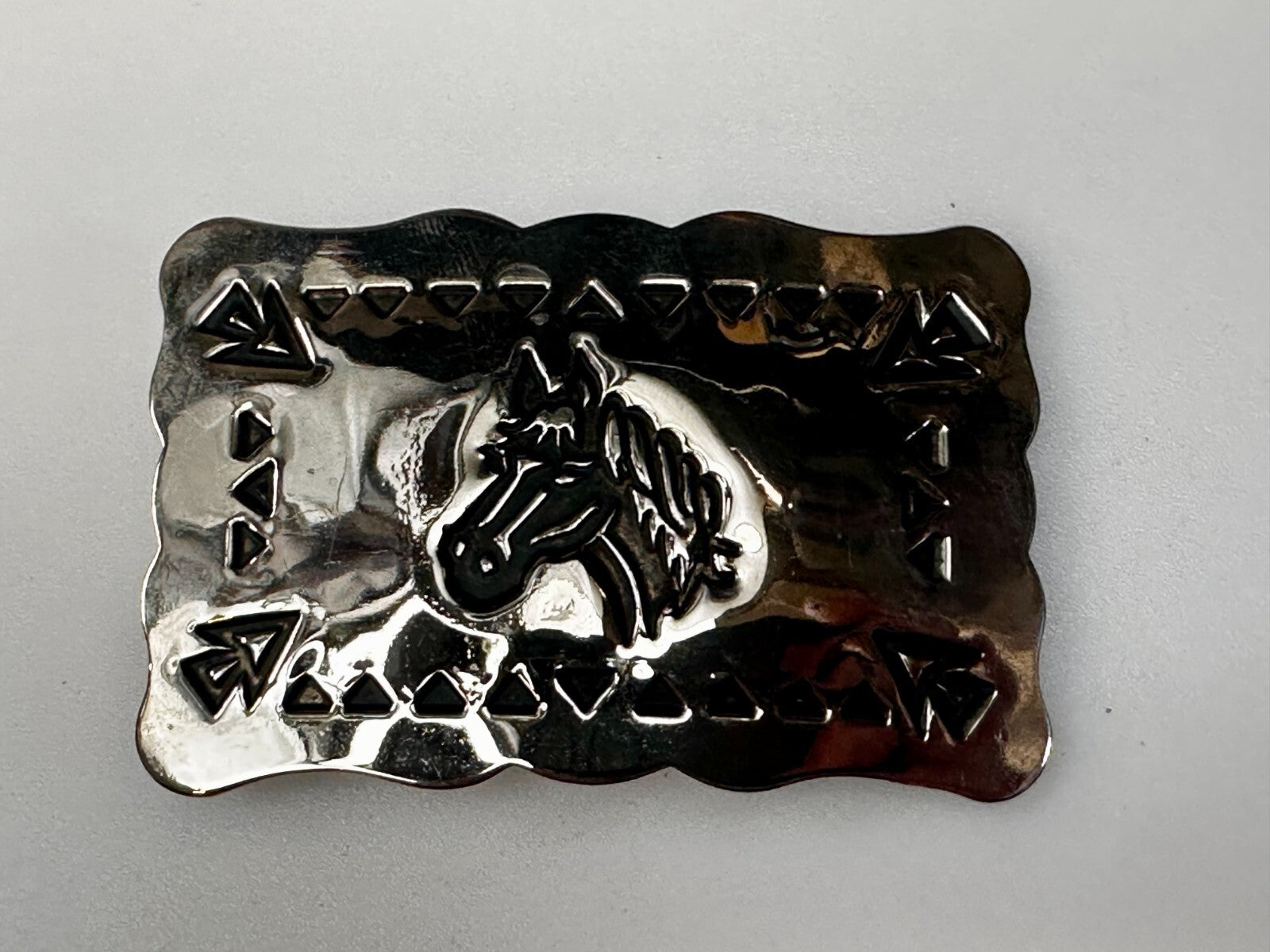 Vintage Horse Head Native American / Southwestern Vibe Belt Buckle