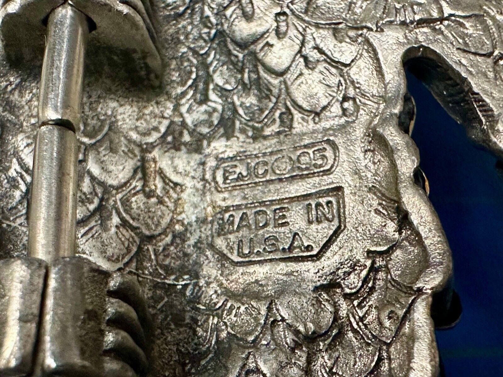 Unique Native American Indian Vintage Two tone EGE 93 Belt Buckle