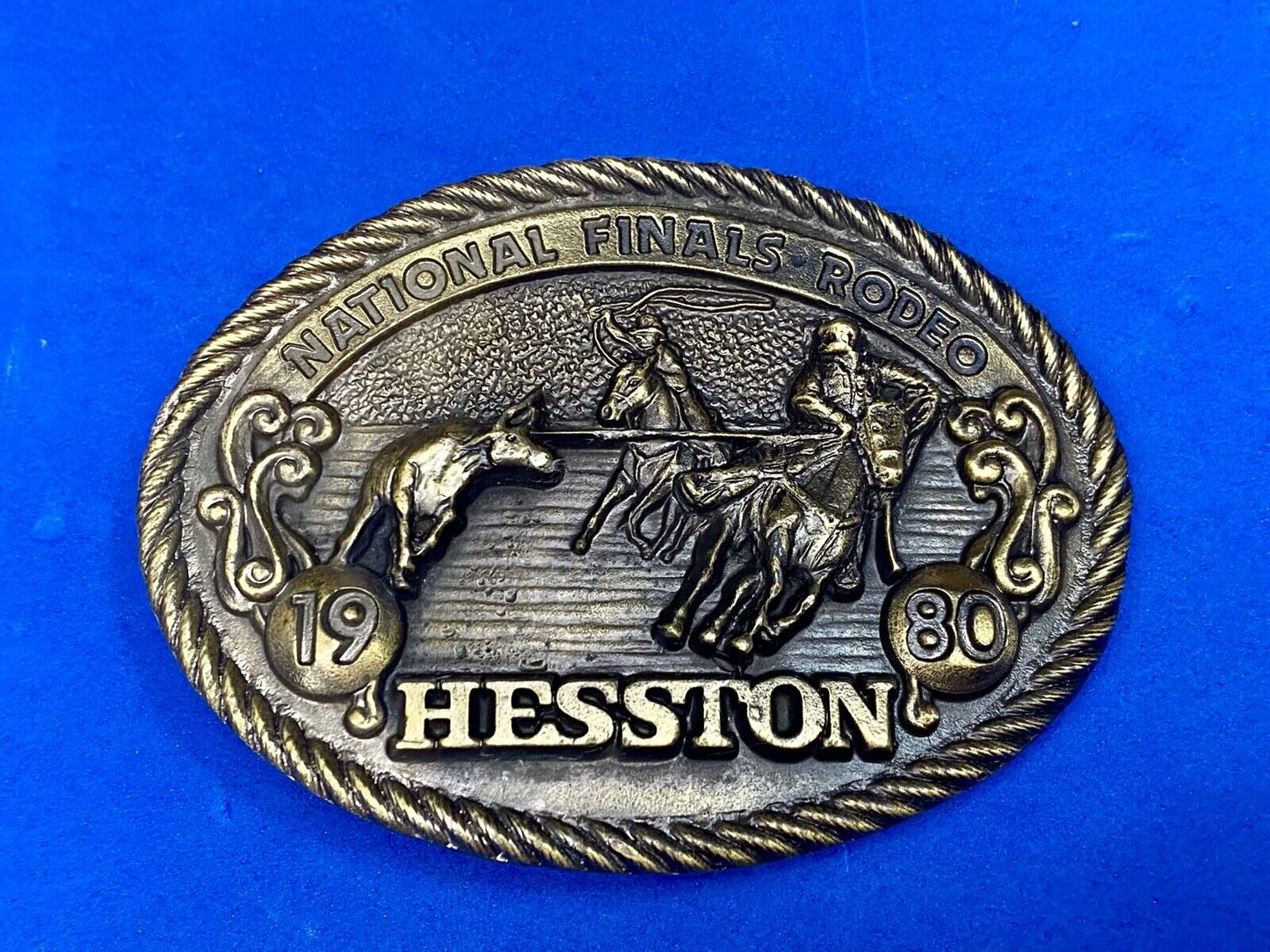 1980  Nfr Hesston Rodeo Finals, Limited Edition Collector's Belt Buckle