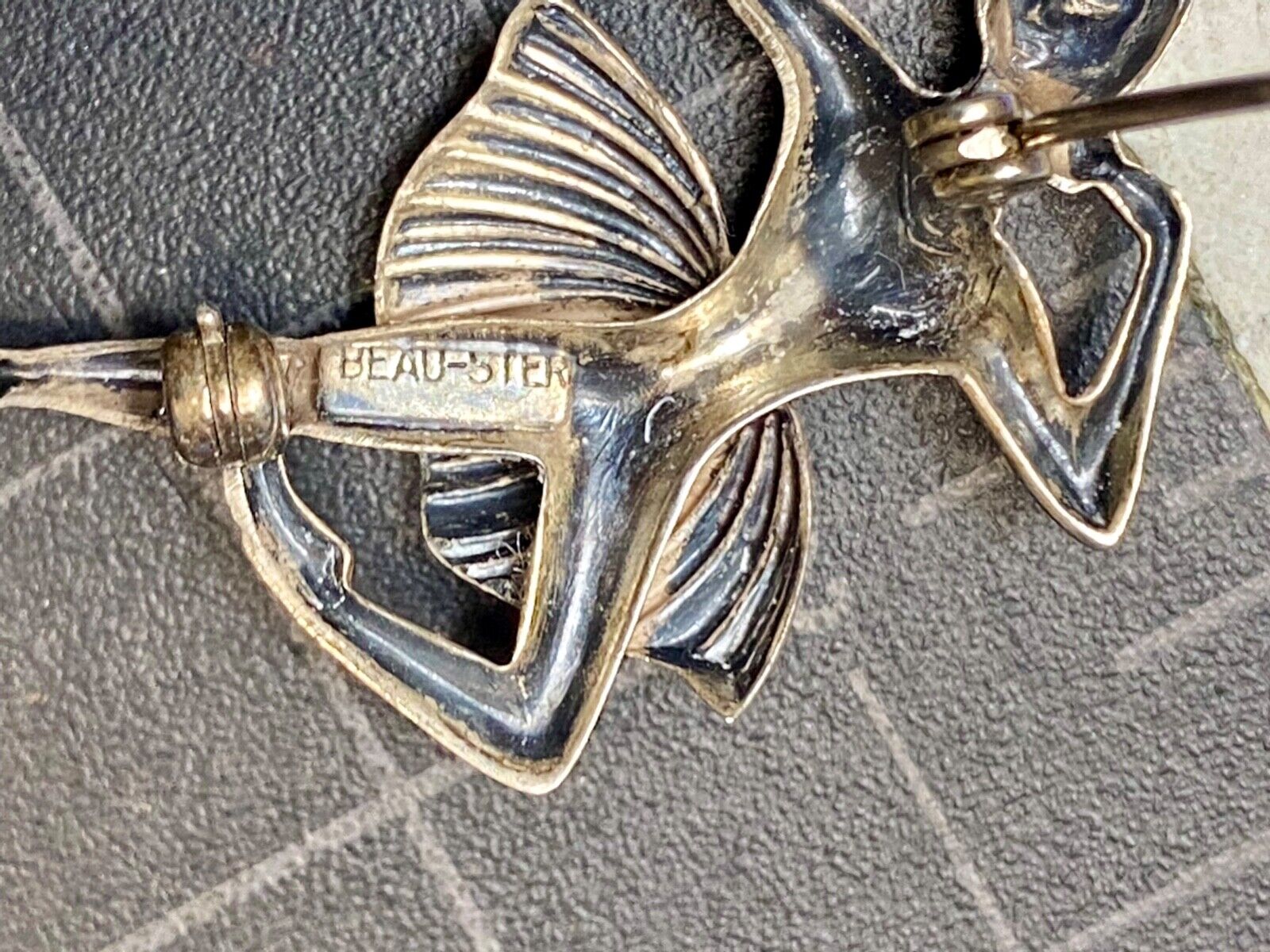 Vintage Ballerina Sterling Silver 925 Brooch Pin Signed Beau