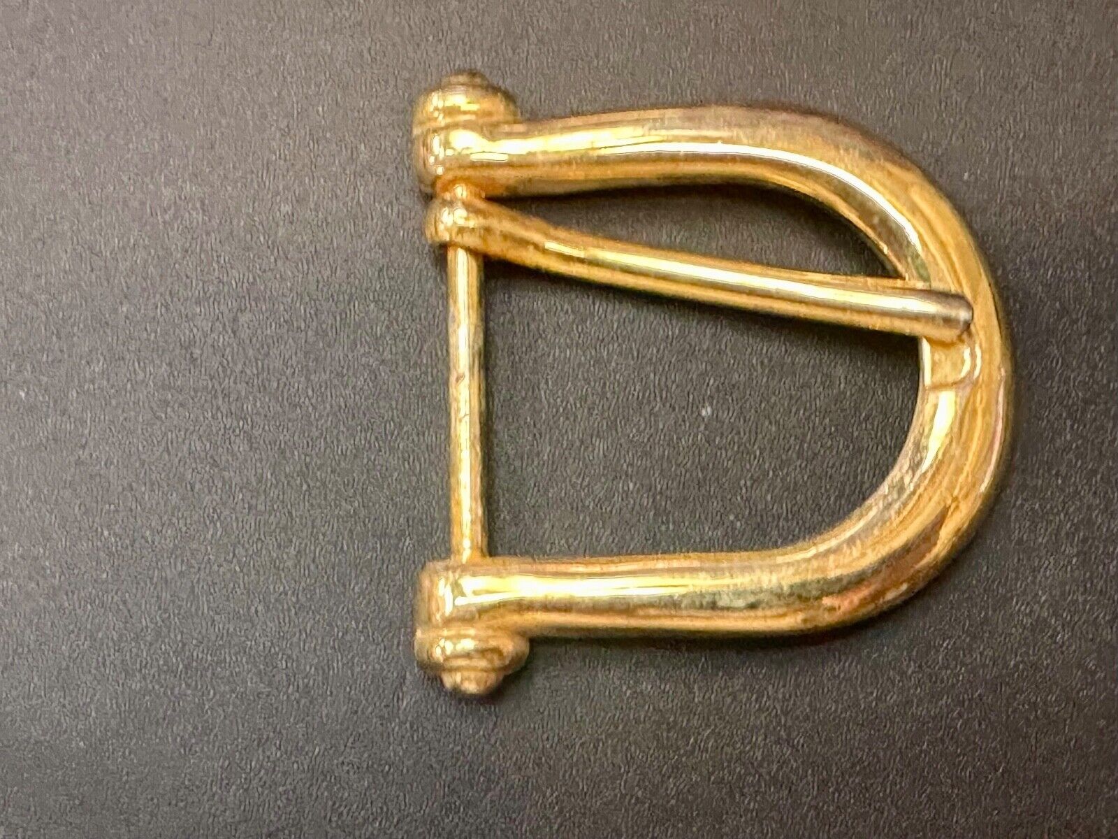 Vintage antique replacement smooth curves u shaped belt buckle