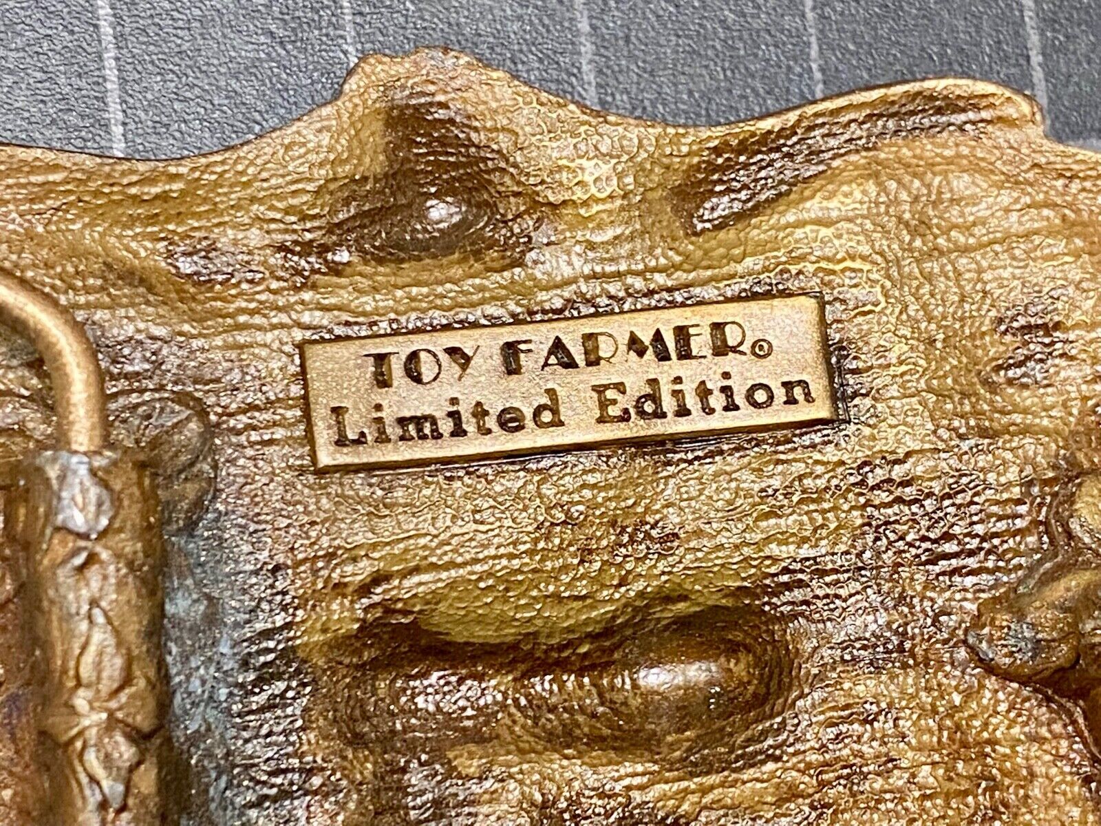 Vintage 1982 Toy Farmer Belt Buckle In Wonderful Condition