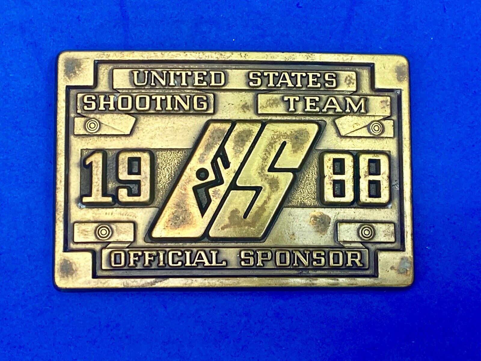 United States Shooting Team 1988, Official Sponsor Belt Buckle Seoul Korea