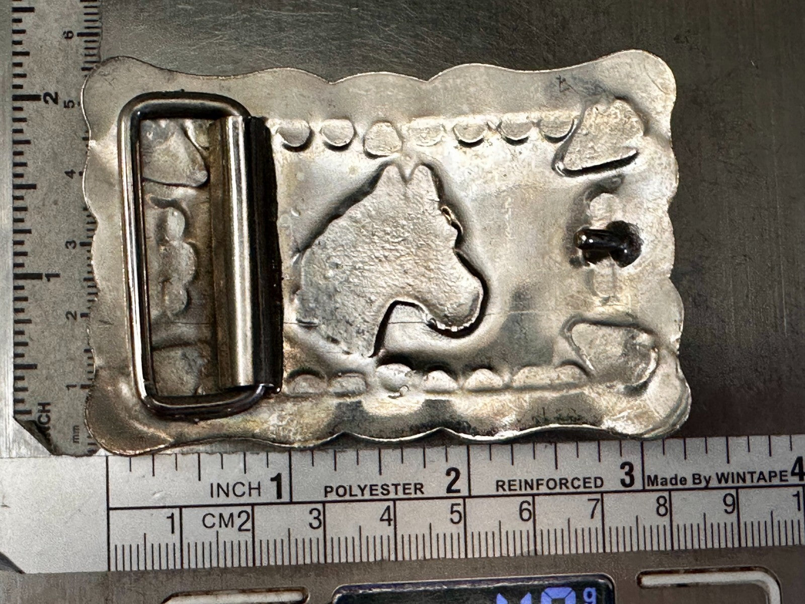 Vintage Horse Head Native American / Southwestern Vibe Belt Buckle