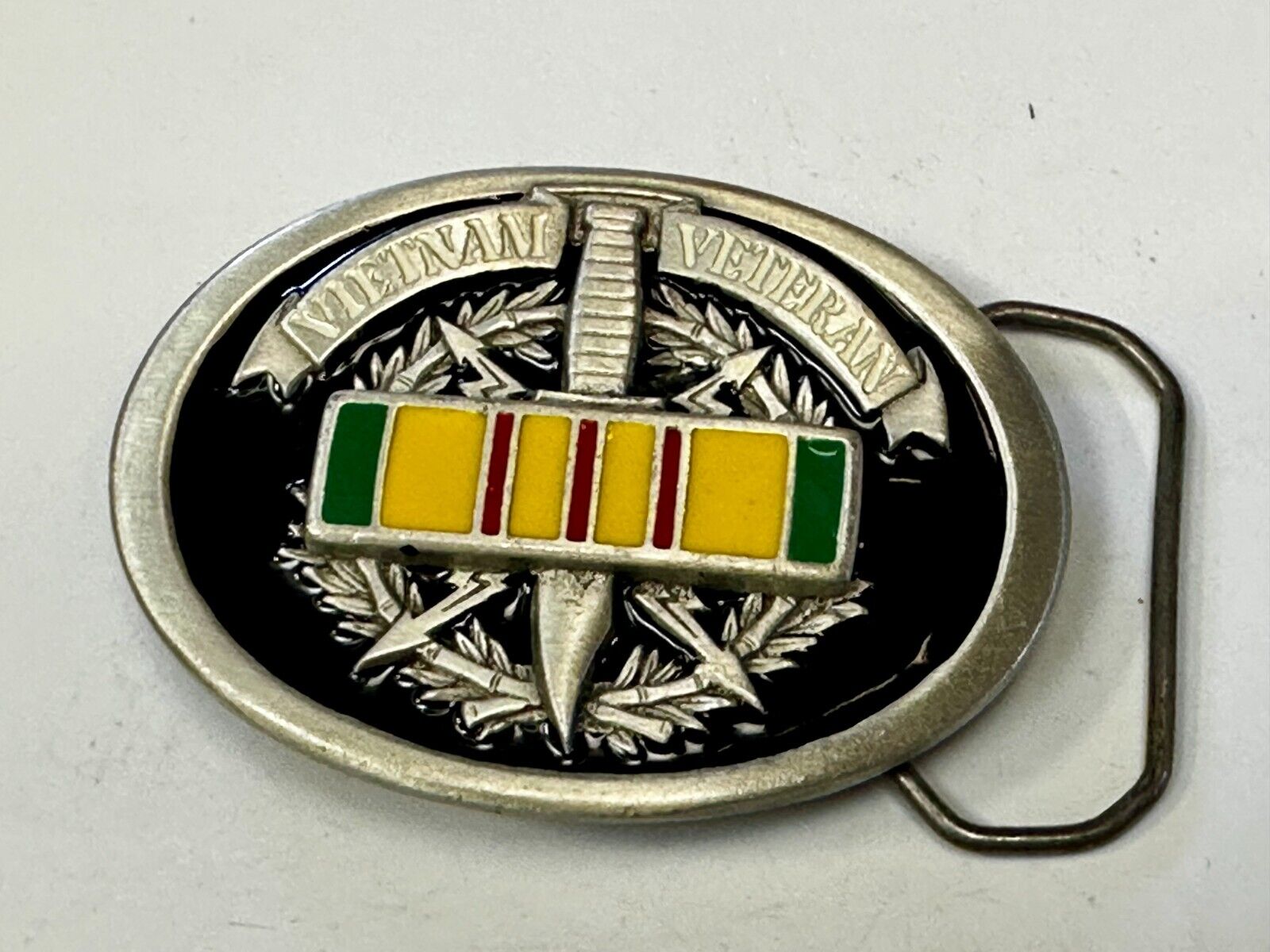 Veteran Vietnam Knife Emblem The Great American Belt Buckle co
