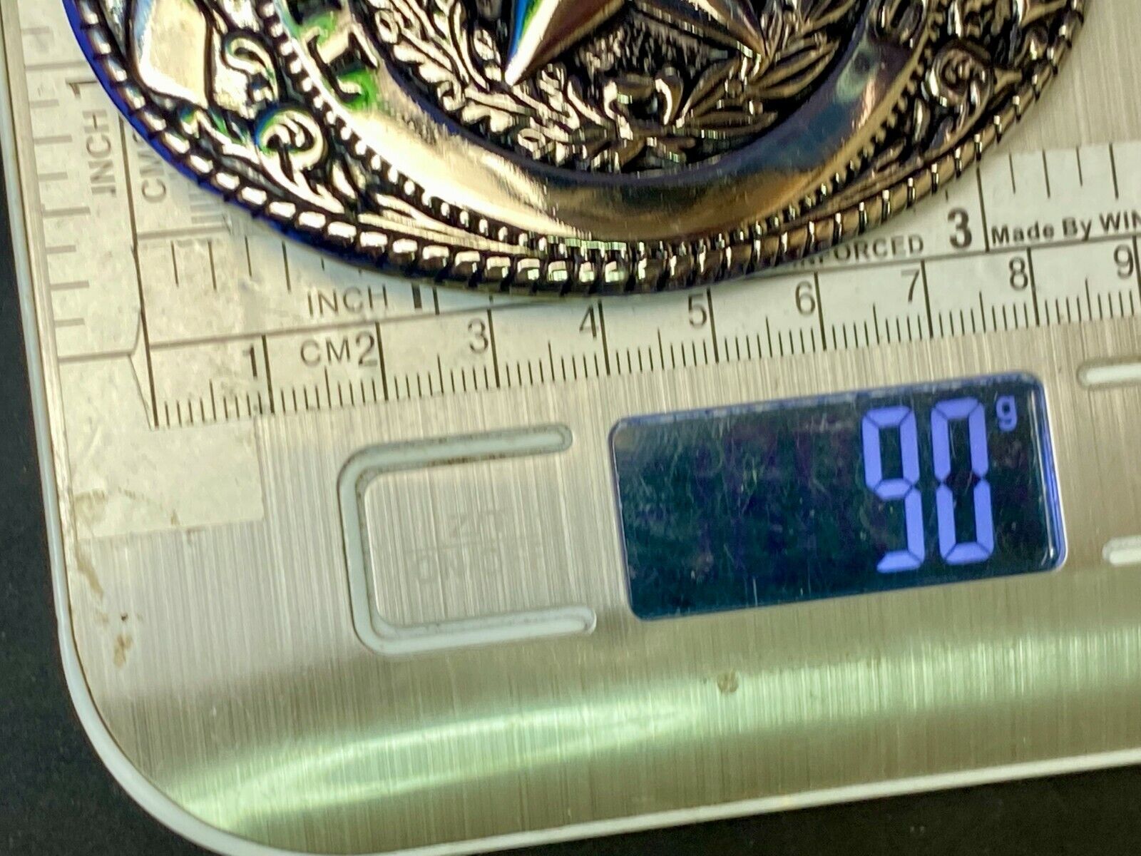 The Great State Of Tx Pride Patriotic Texas Star Flag Ornate Western Belt Buckle