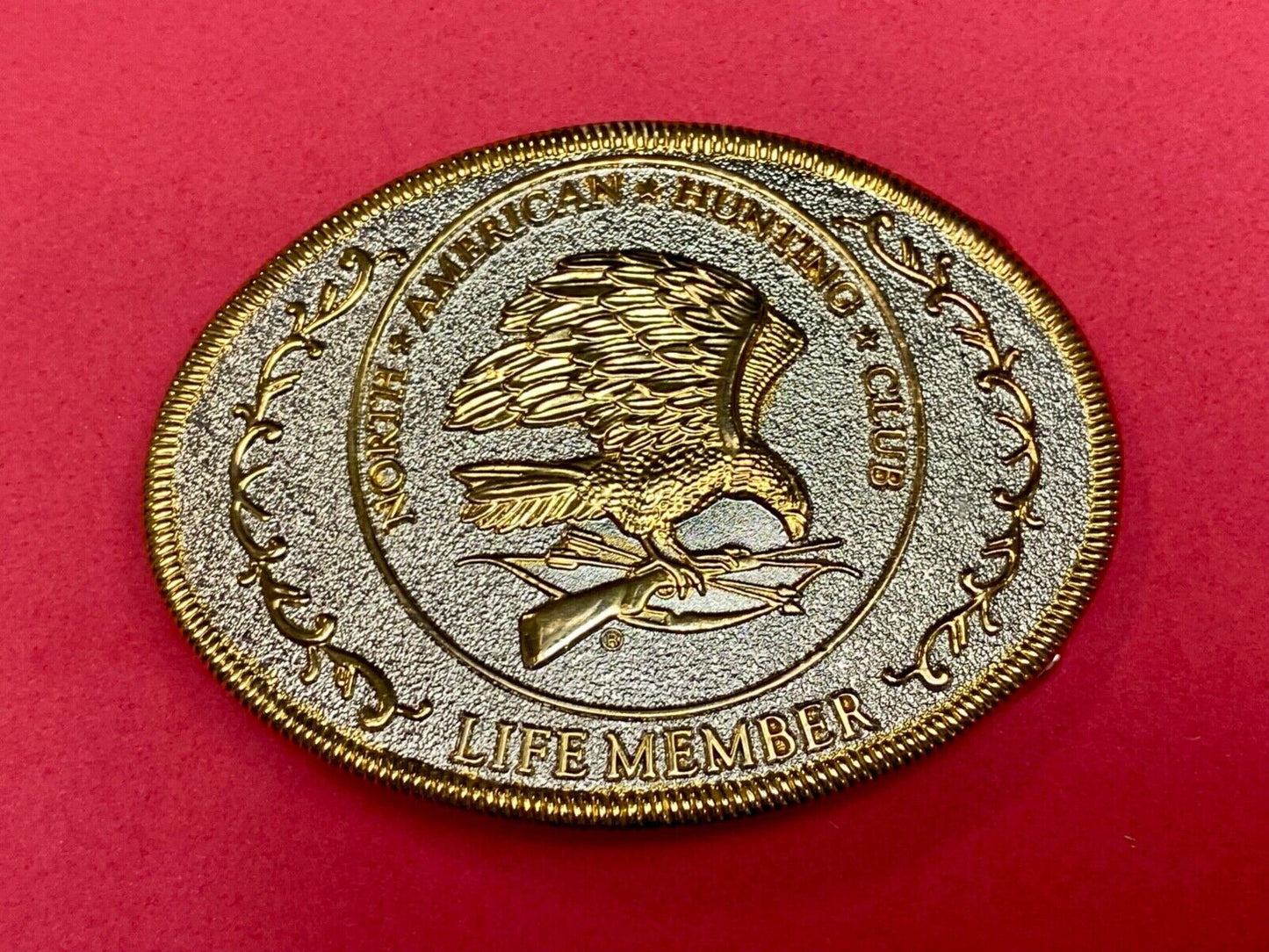 Vintage  North American Hunting Club Belt Buckle, Collectible Sporting, NAHC