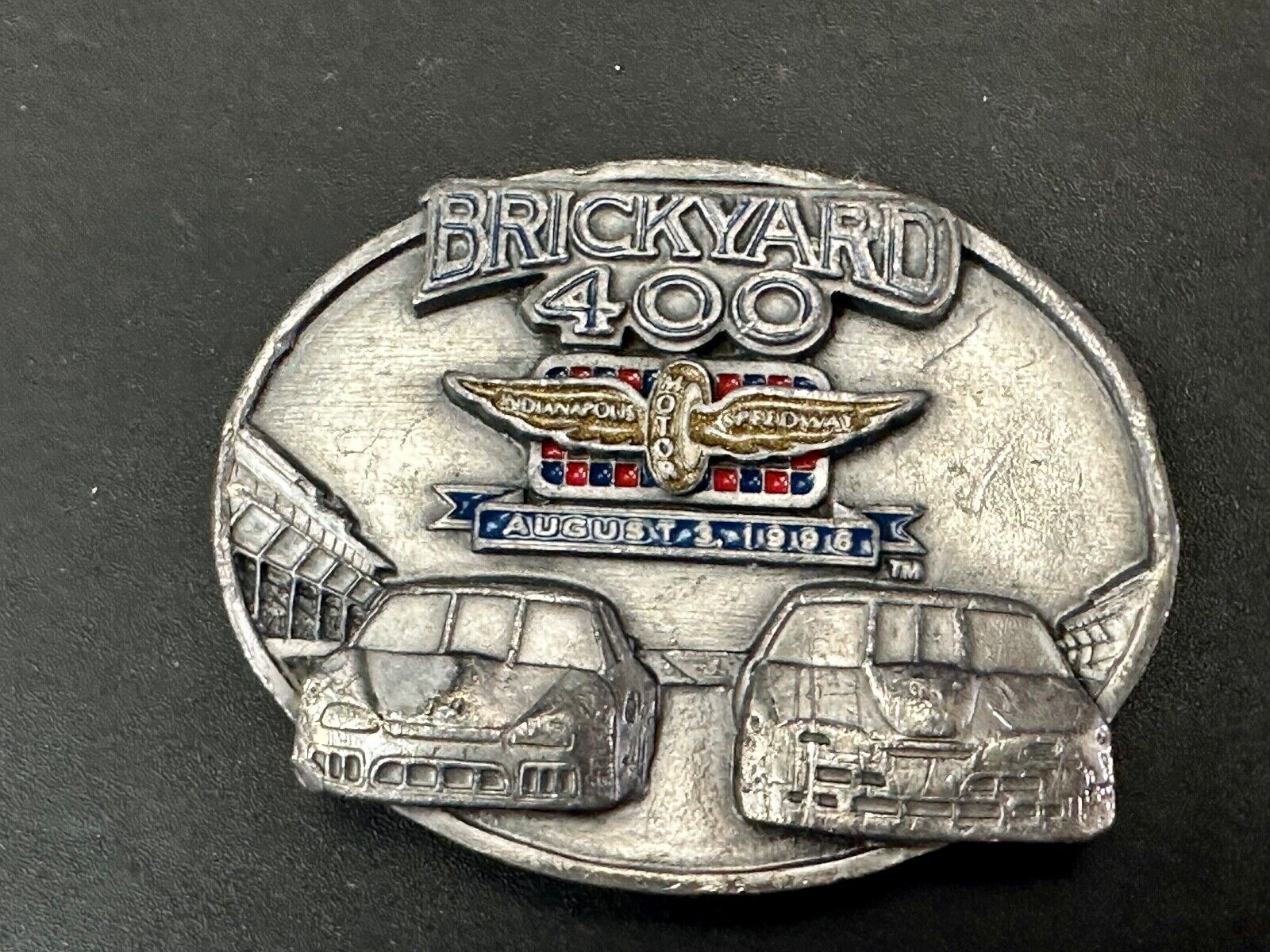 vintage Indianapolis brickyard 400 1996 Commemorative Q2 Siskiyou belt buckle