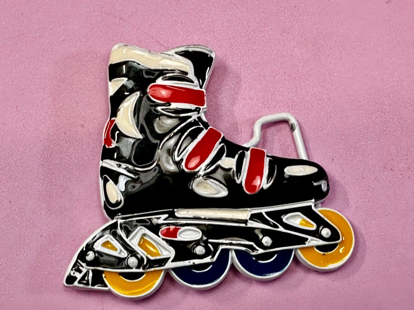 Unique Roller Skate Figural Skating Roller Derby Sports Cutout Belt Buckle