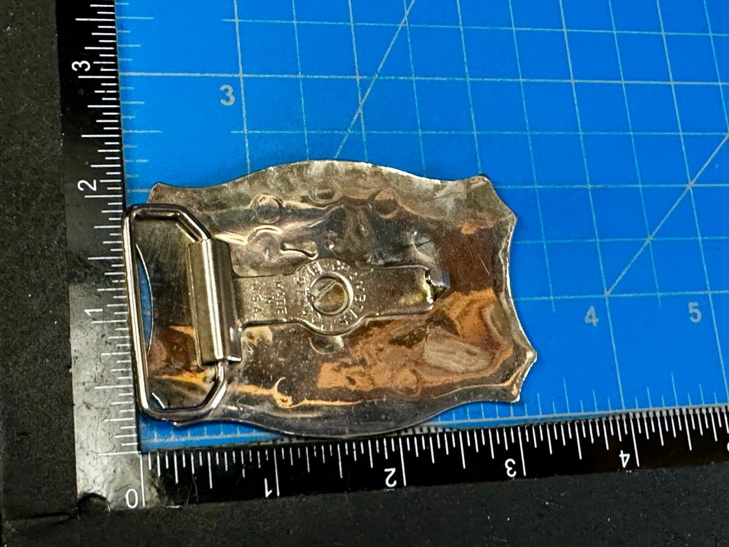 Vintage Cowboy Saddle Bronc western belt buckle by Chambers