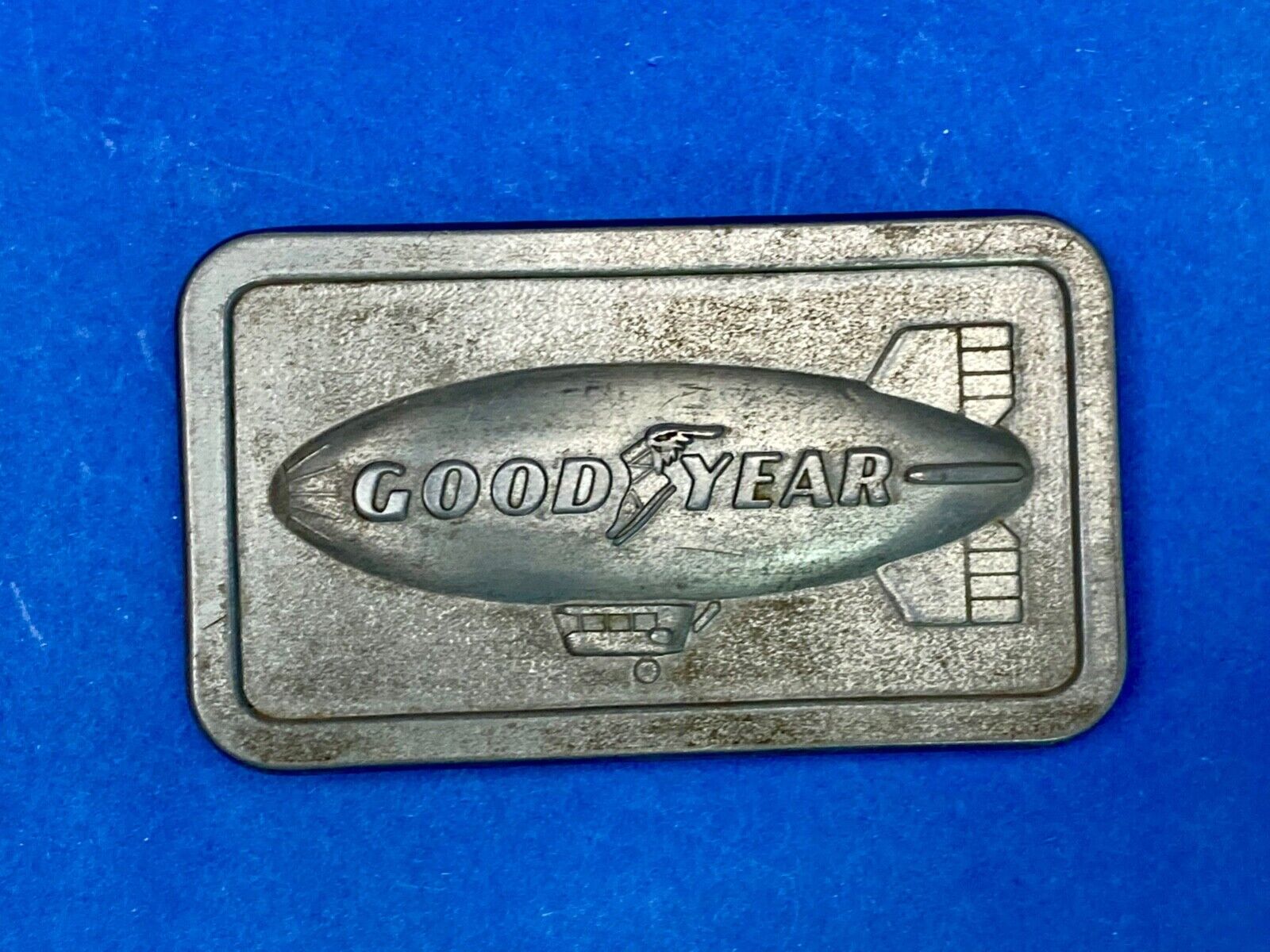 The Goodyear Blimp - Sporting Events, Tire And Rubber Company Belt Buckle