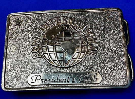 Agri International Inc Omaha NE Farming Presidents club Vintage 1978 Belt Buckle