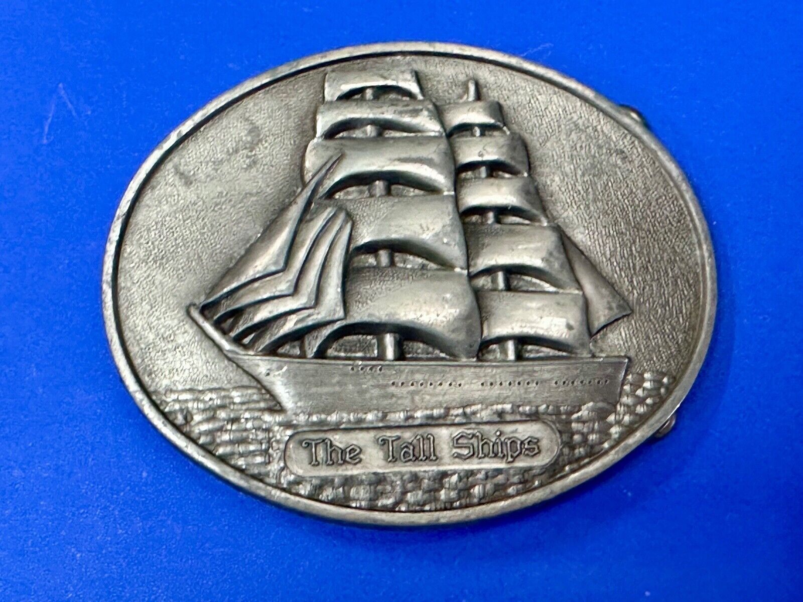 The Tall Ships Sailing Ship Boat Clipper Schooner Yacht Vintage belt buckle