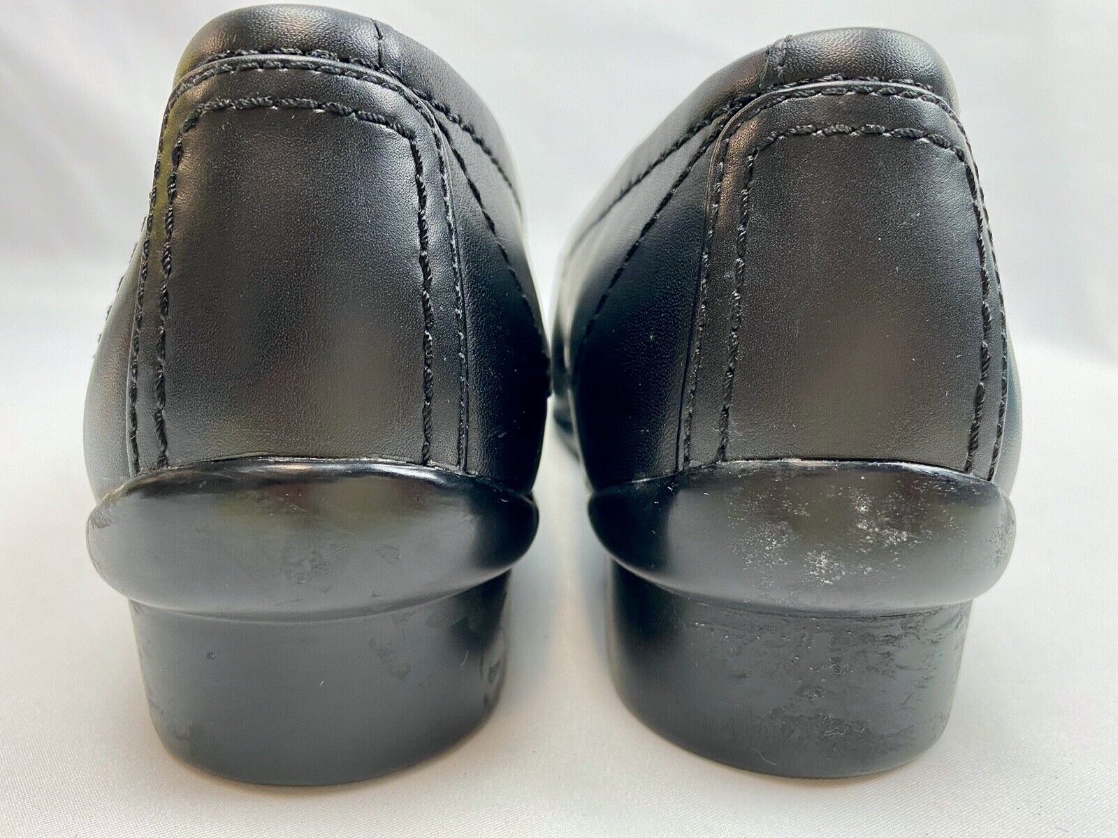 ARAVON Black Leather Stretch Loafer Comfort Shoes Women's 7B