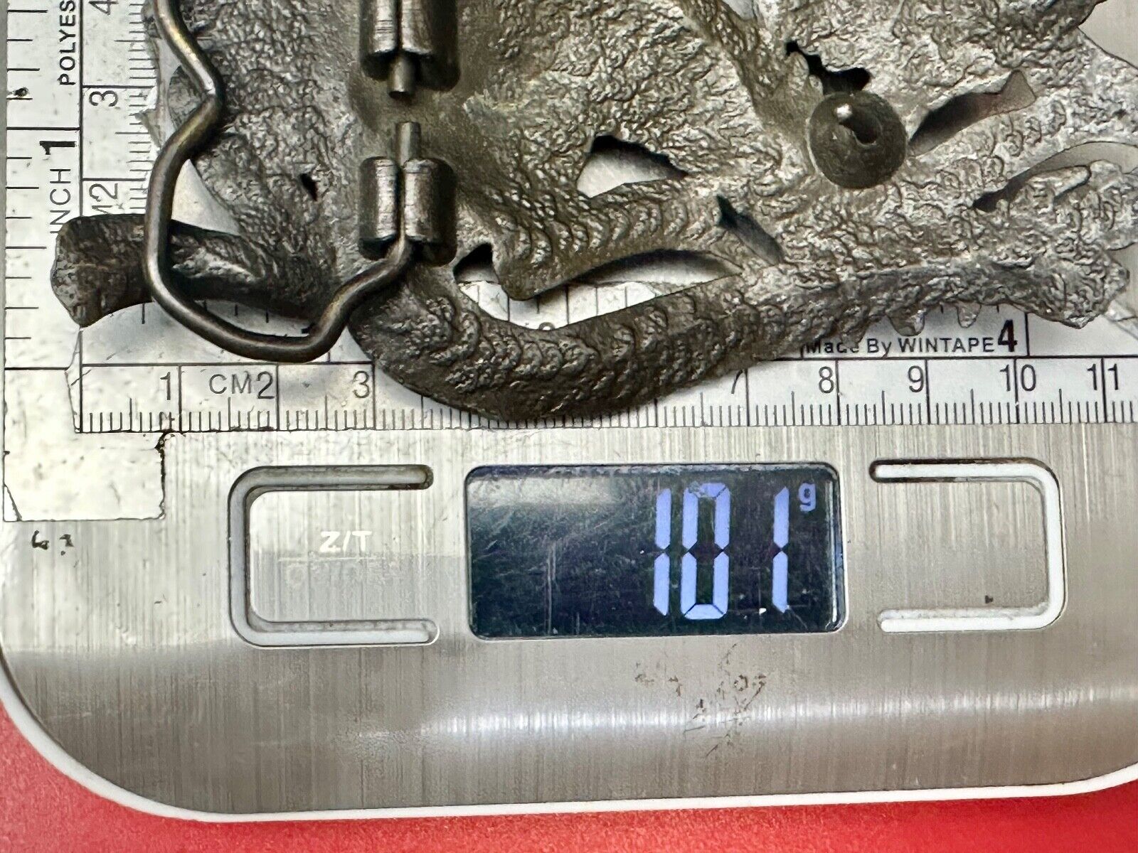 Vintage Chinese Dragon  Vintage artisan? Large Oversized Belt Buckle