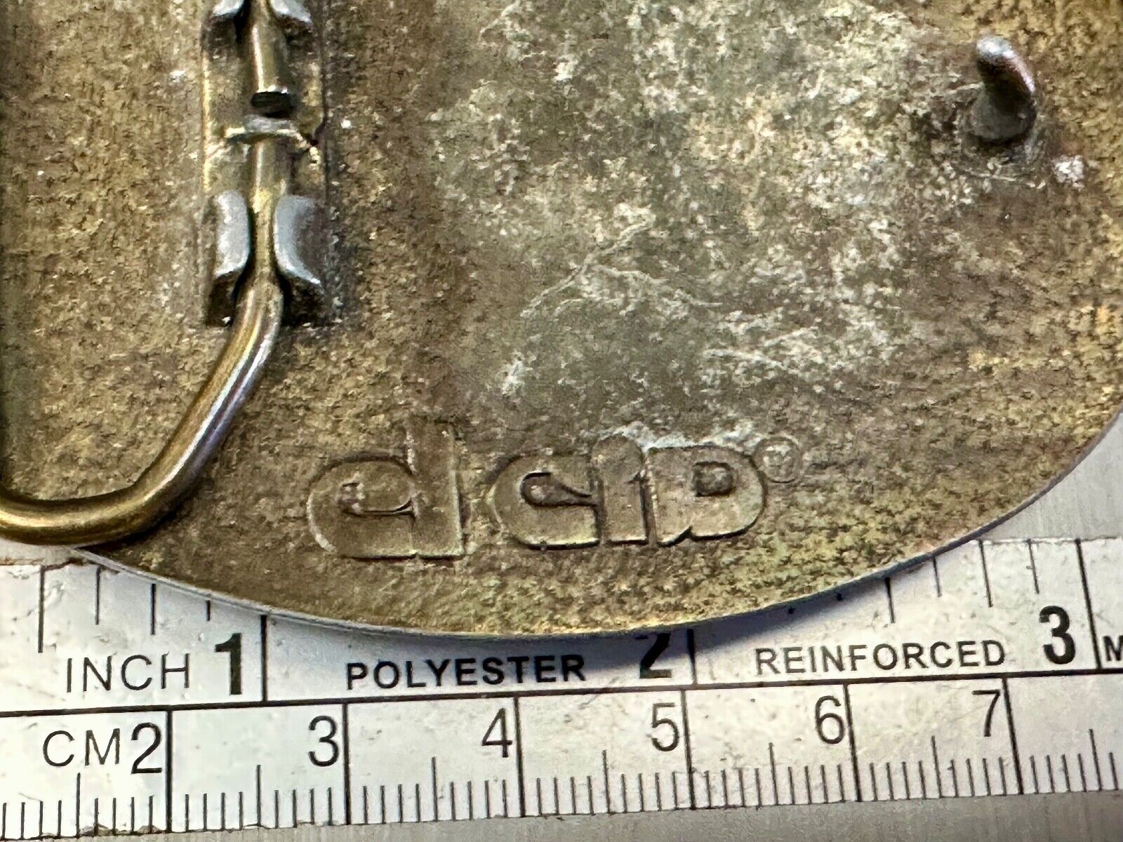 Vintage leather belt buckle by El Cid to restore of craft project