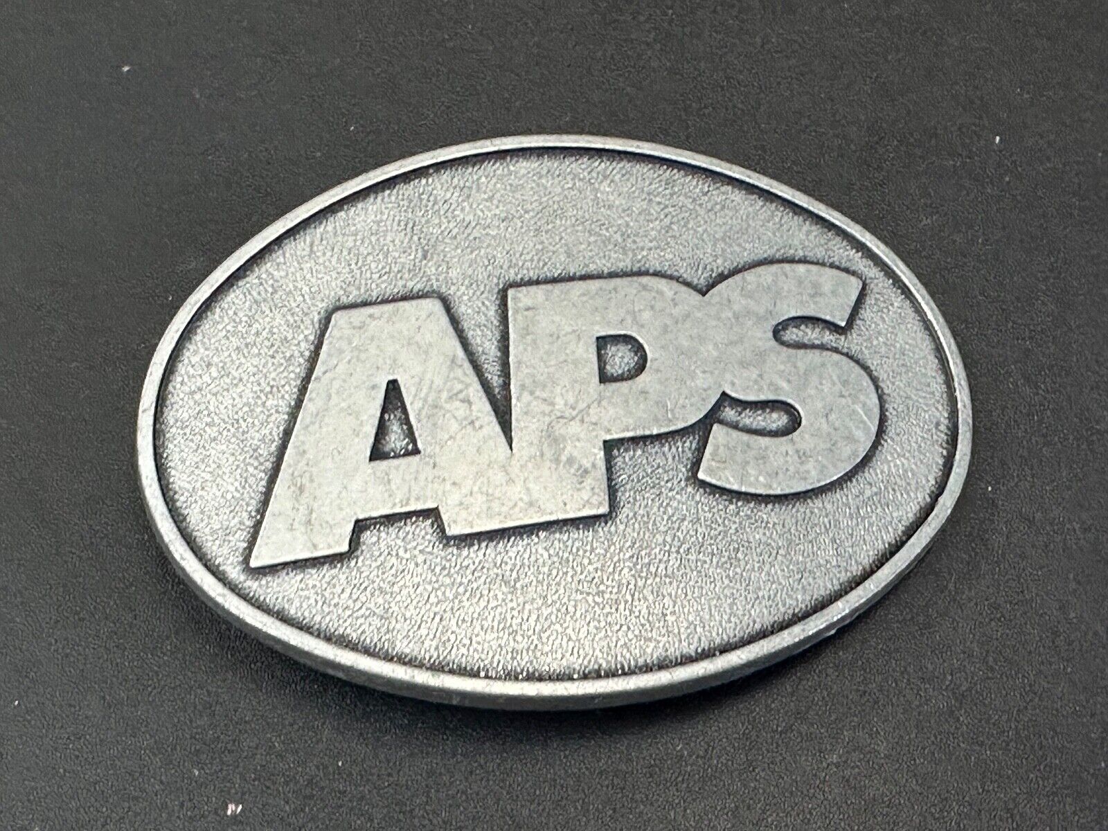 APS metal oval belt buckle  - unknown to me!
