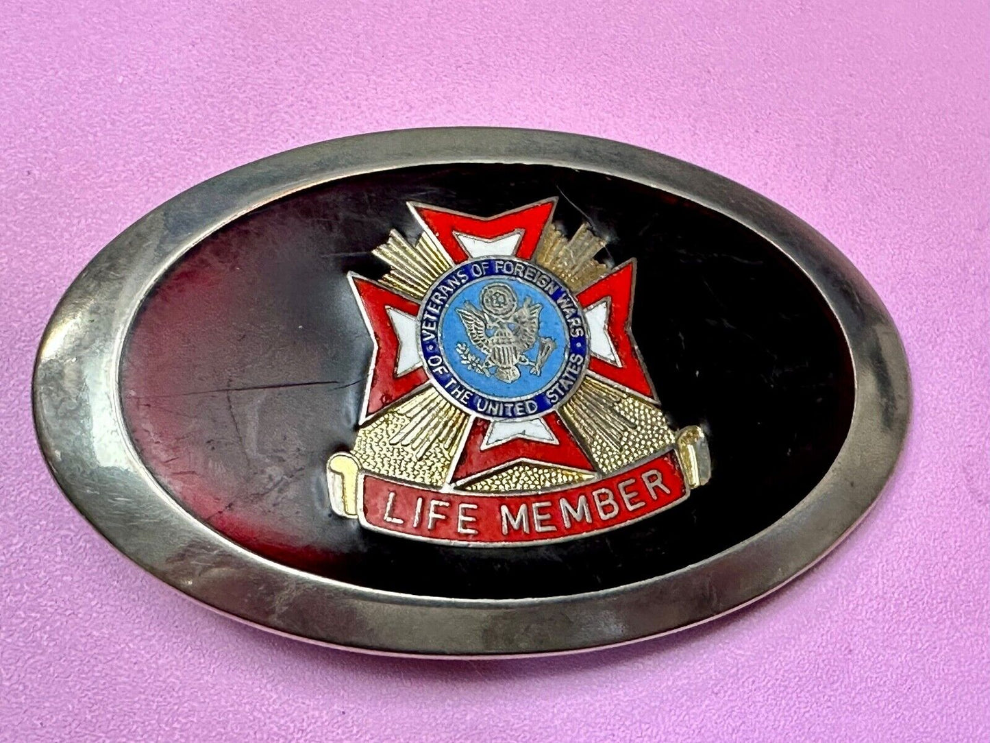 Veterans of foreign wars of the united States of America Vintage Belt Buckle VFW