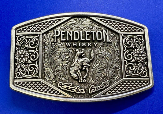 2022 Pendleton Whiskey Let'er Buck Rodeo Cowboy Montana Silversmiths Belt Buckle
