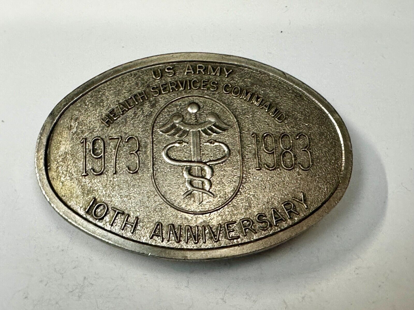 US Army Health Service Command 10th Anniversary Limited Edition Belt Buckle