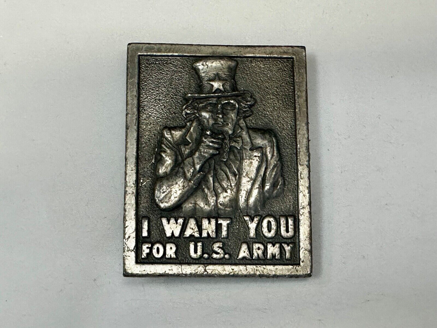 Uncle Sam Poster -I Want You for US Army Belt Buckle 1976 Bergamot Belt Buckle