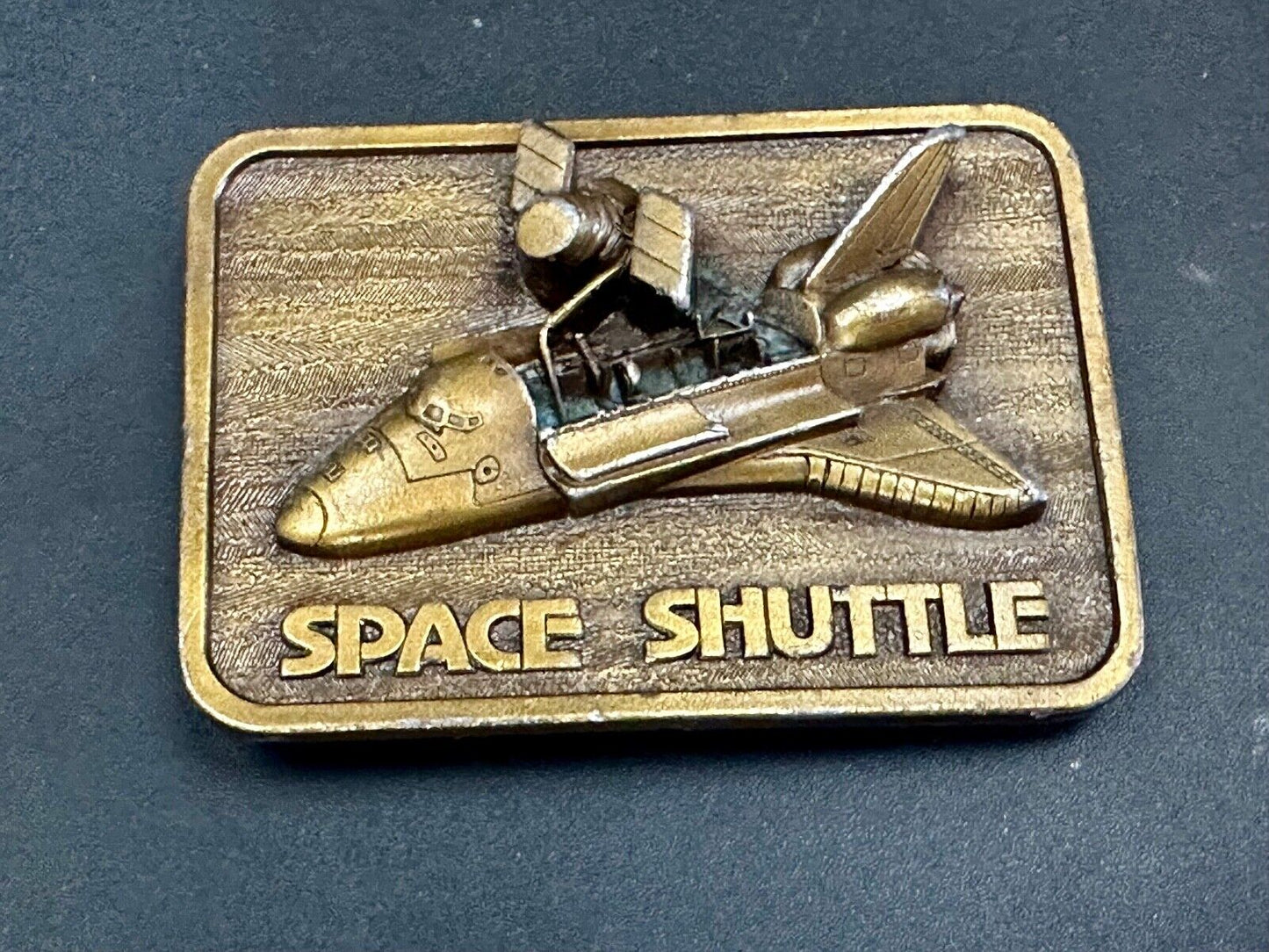 1980 Space Shuttle Belt Buckle 3D Open Payload Buckle Connection