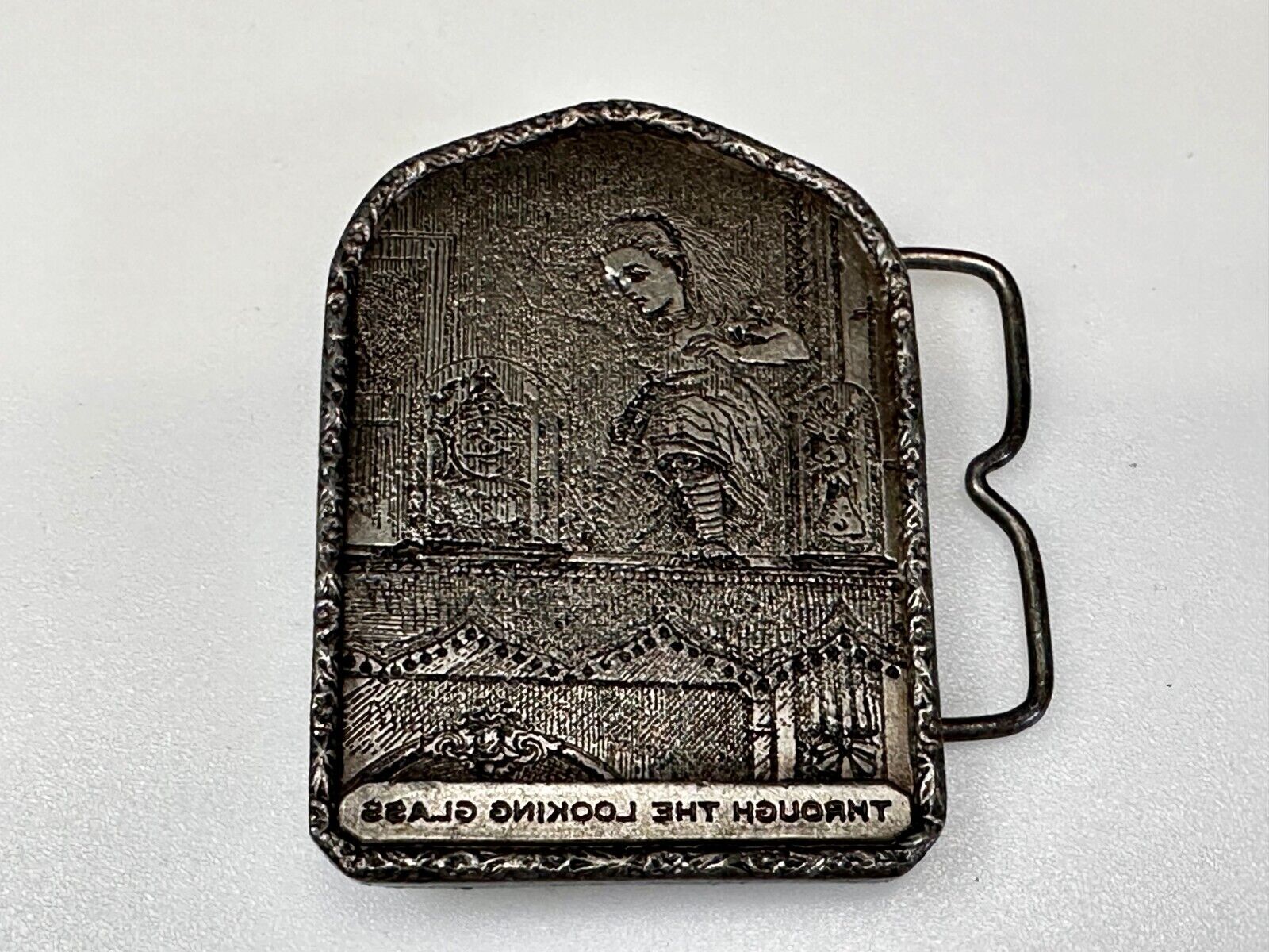 Alice In Wonderland Through The Looking Glass Vintage 1974 Belt Buckle- Bergamot