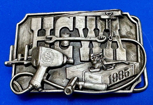 1995 HCWA Hesston Union Corporation Workers Association Vintage Belt Buckle