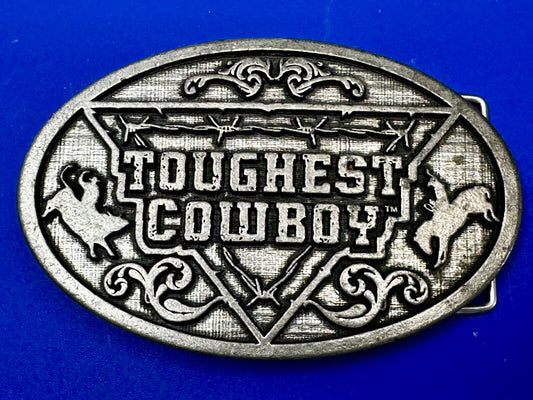 Toughest Cowboy Radio TV Show Commemorative Silver Tone 2007 Belt Buckle
