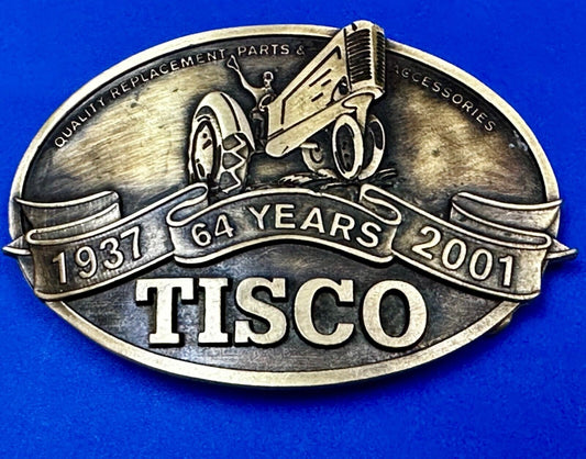64 Years TISCO Tractor Implement Supply company NOS Belt Buckle by Speccast