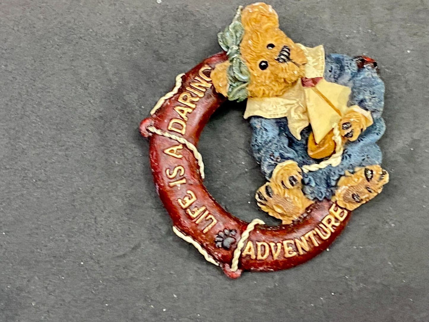 Adorable Teddy Bear Life is a Daring Adventure Brooch Pin