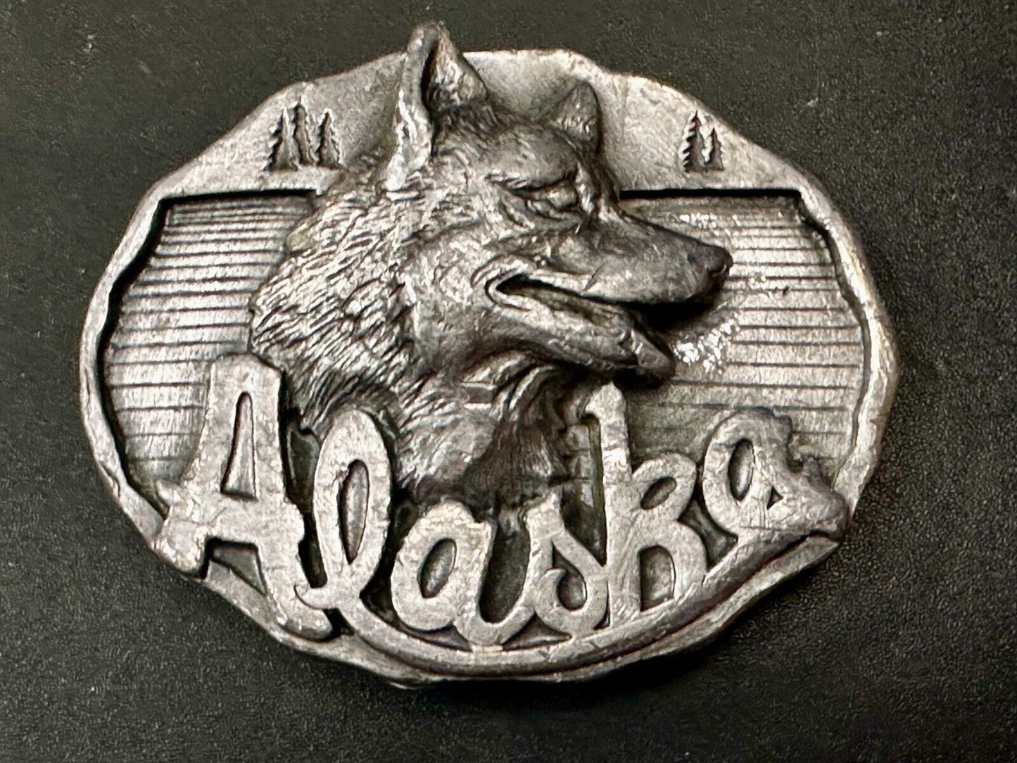 Alaskan Siberian Husky sled dog Commemorative 1987 Belt Buckle by J&H Sales